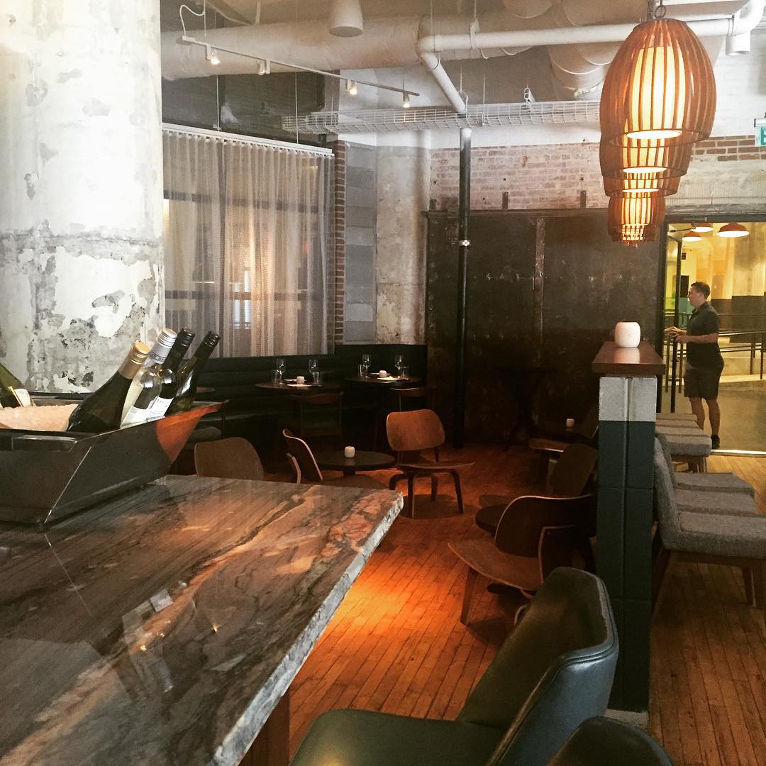 Having an afternoon beverage @themercuryatl in @poncecitymarket this place is great! Such an amazing space, and repurpose of the old into new! #thebeltline #designeradventures