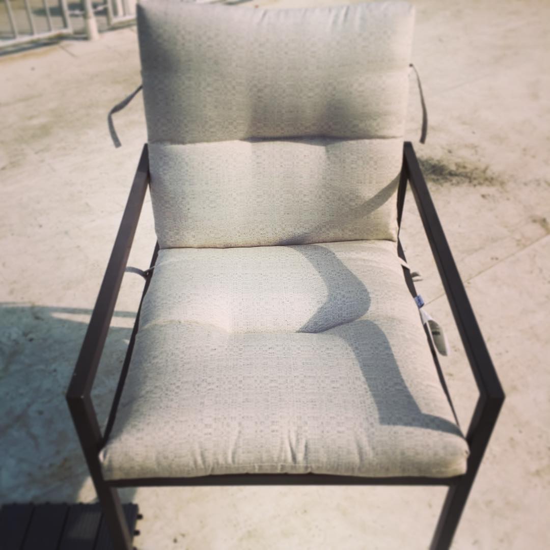 Custom cushions for project #condorooftopreno are a perfect fit and look great! #terraceredesign #austininteriordesign #alfresco