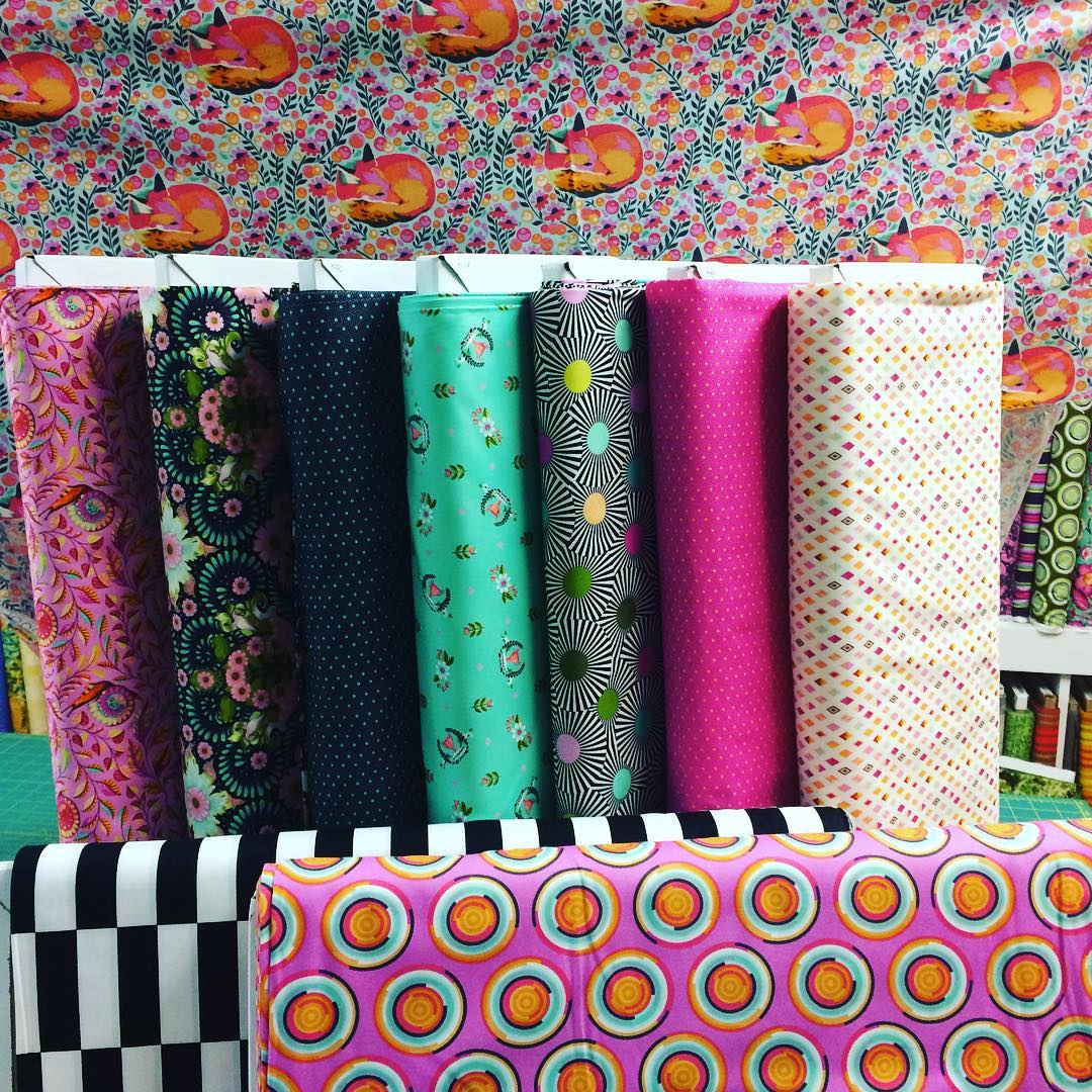 Tula Pink's new "Slow & Steady" line works beautifully with her previous designs and even flirts with other designers.
#slow&steady