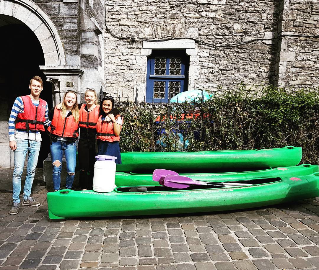 Have fun Aster and friends!! #kajak #kayak #ghent #Gent #visitgent #outdoor #kajakskorenlei