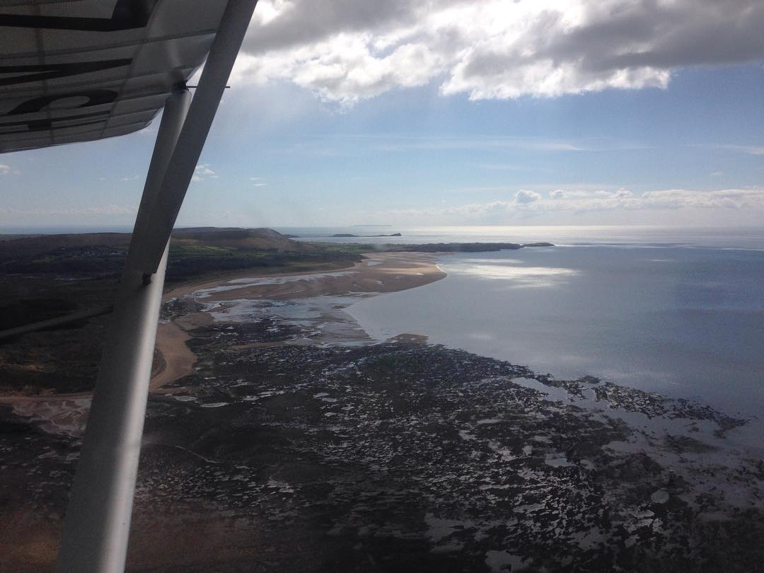 Fantastic views of Whiteford Sands, Broughton and Worms Head this afternoon.