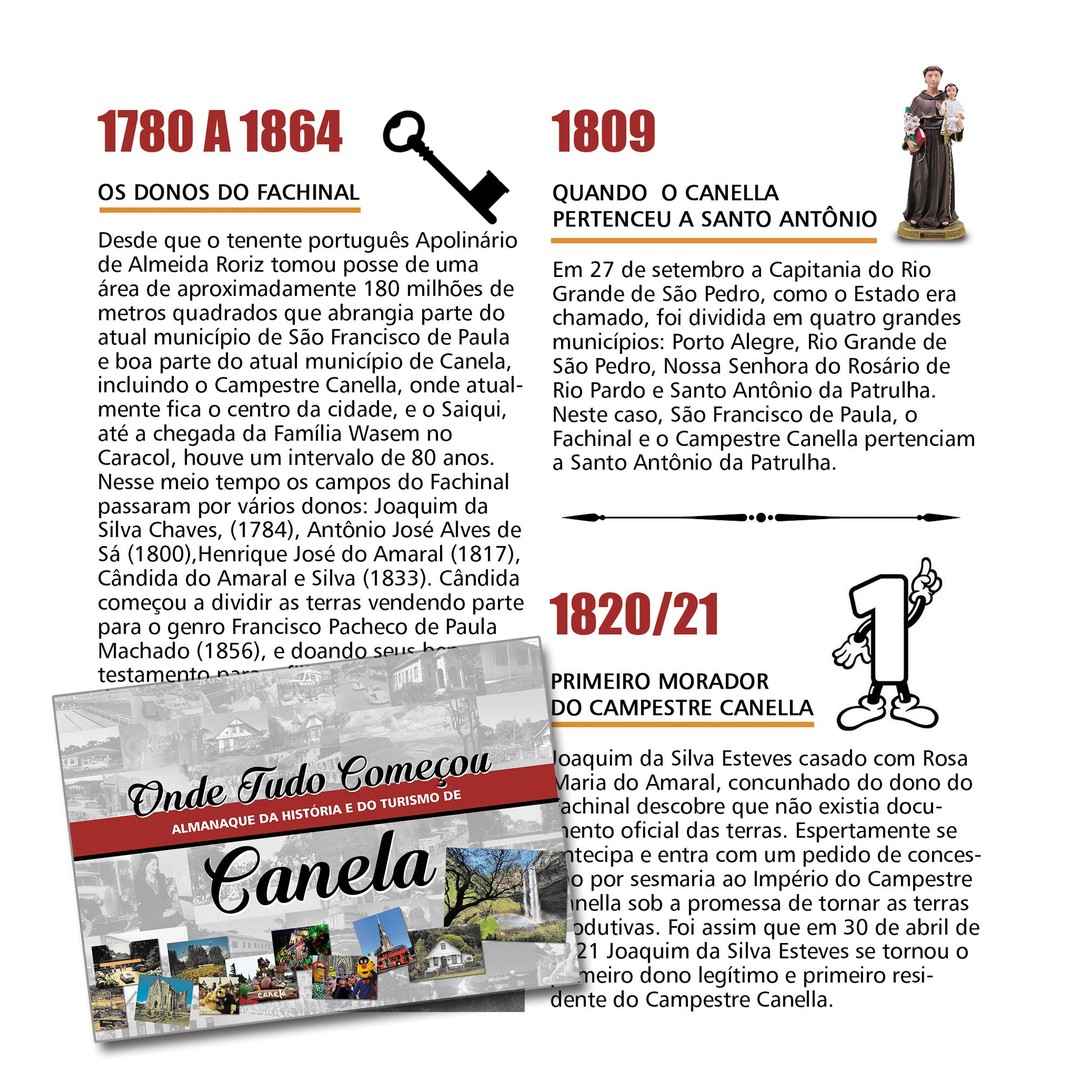 Você sabia que o Campestre Canella já pertenceu a Santo Antônio da Patrulha?
Essa e outras curiosidades você encontra no ALMANAQUE DE CANELA!
#almanaquedecanela #canelaserragaucha #historia #turismo #informaçao #curiosidades💡 #linhadotempo