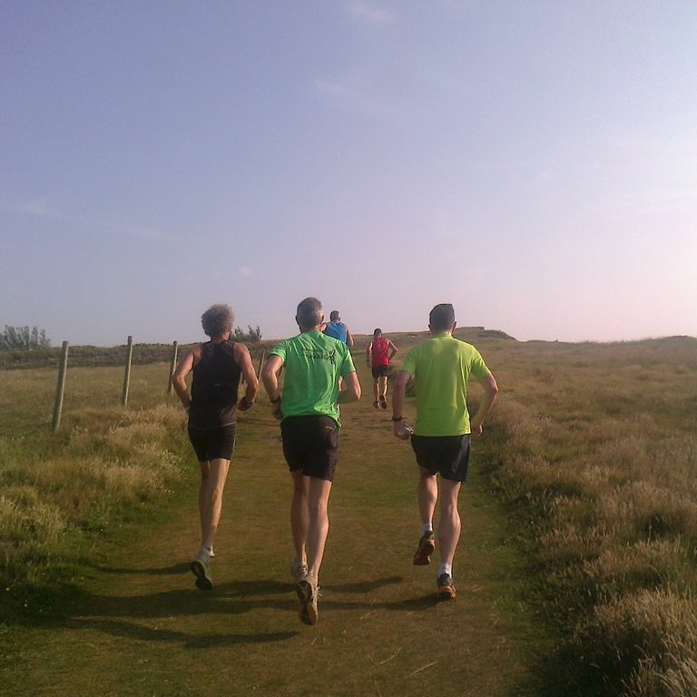 #buderats Tuesday night run,heading out toward pepper pot.Mark H,Mark W, Steve P.