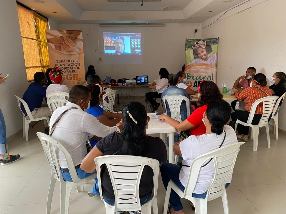 Participamos como organización Afrocolombiana en la mesa para el capítulo intependiente del SGR étnico, enfocándonos principalmente en las iniciativas que ayuden al reconocimiento de la población en el municipio. Victor Julio Mengual Martinez