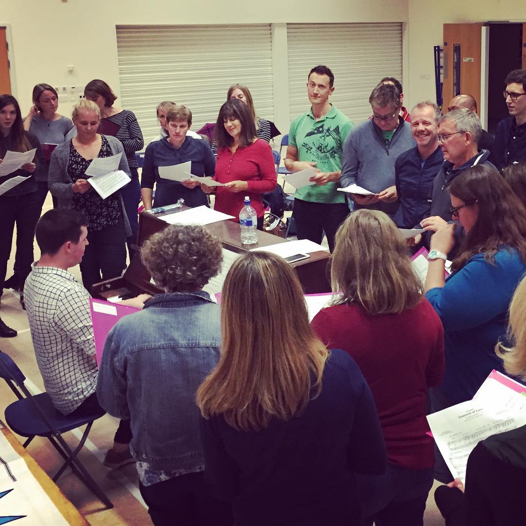 Great to be back singing again, with Interim M.D. Michael Searle!