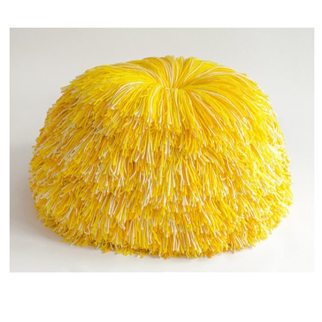 ๐WEBSITE OPEN๐inspired by the YELLOW room at the Sf Color Factory, this giant banana pouf and many more are avail for purchase now ๐ go to www.pompomprojekt.com