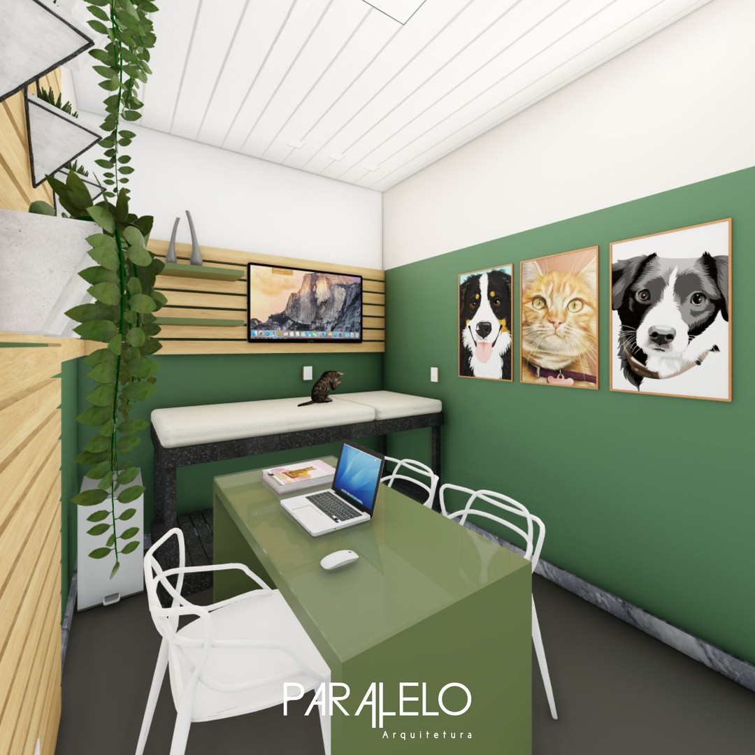 Projeto de interiores para o consultório de uma clínica veterinária desevolvido pela paralelo.
🐾
Durante a semana iremos mostrar um pouco de cada espaço desse lugar que adoramos projetar fique de olho!
🐾
A clínica possui dois cantinhos de atendimento mesmo que conectadas no mesmo espaço!
Como se trata de um local que irá funcionar como loja e como clinica pet, resolvemos dar uma organizada no layout para que deixasse o espaço mais confortável e acolhedor deixando a recepção da clínica mais limpa, sofisticada e acolhedora.
O espaço também conta com um cantinho que denominamos Petgram, nele serão fotografados os clientes após seu tratamento e cuidados na clínica.
Os letreiros e a logo em toda a clínica deixam o espaço com a identidade visual mais presente e marcante.
O seu mobiliário foi desenhado para atender a demanda do petshop conforme a necessidade de cada momento e ambiente.
Prateleiras com nichos soltos que se encaixam perfeitamente nos vãos podem ser removidos e/ou realocados em diferentes locais para exposição dos mais variados produtos disponíveis na loja.
Os dois tons de verde são as cores predominantes para manter a identidade visual da marca, combinados ao os tons de cinza e preto juntamente a madeira Pinus e ao MDF Essencial Verde Real encontramos o equilíbrio entre o rústico e o moderno, deixando o ambiente acolhedor para receber os pacientes e suas famílias, como um caloroso abraço de boas-vindas. 🐶
.
.
.
Acesse nosso site www.paraleloarq.com.br e conheça mais sobre nós!
#projeto #obra #ap #itauna #escritorio #3d #design #paralelo #arquiteto #construçãocivil #revit #lumion #decoração #brumadinho #minasgerais #belohorizonte #veterinario #vet #medvet #clinicavet #clinicaveterinaria #animais #rural #interiores #comercial #galpão