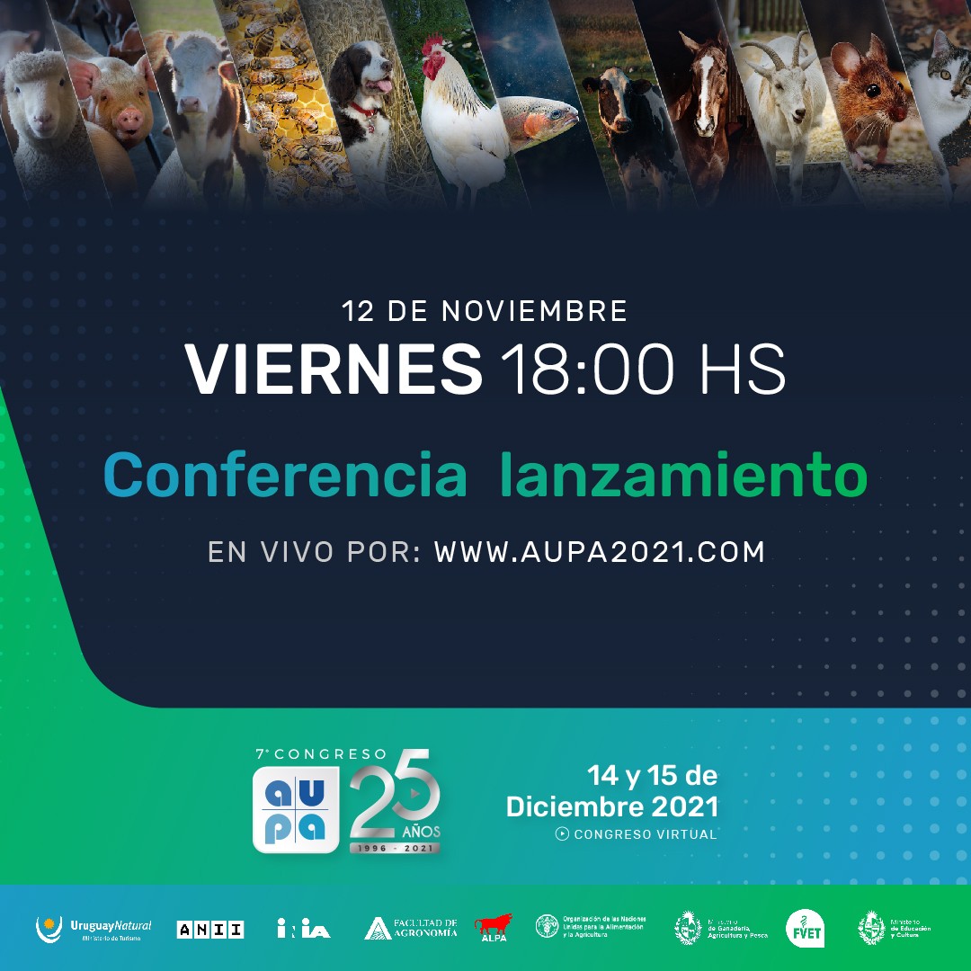 Hoy 12 de noviembre, a las 18 hs, los esperamos en la conferencia de lanzamiento del 7° Congreso de AUPA.
Podrá verlo a través de www.aupa2021.com