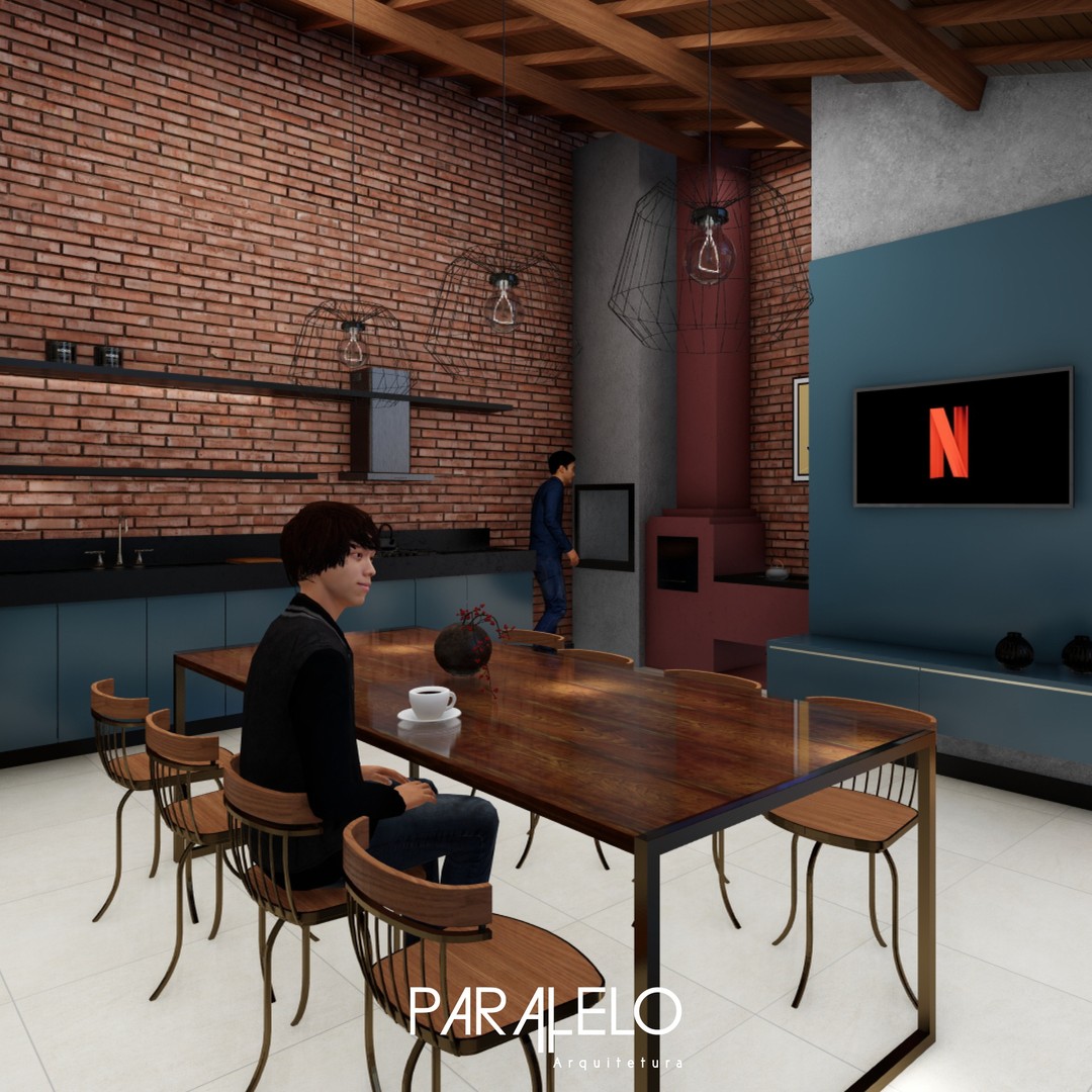 Espaço gourmet C
Projeto de interiores para um espaço gourmet com estilo rustico. A proposta foi utilizar bastante madeira, tijolinho aparente, granito preto absoluto, cinza e o azul petroleo.
E criar um espaço funcional e prático!
Faça o seu orçamento !
#projeto #obra #casa #itauna #fgourmet #design #arquitetura #paralelo #paisagismo #arquiteto #construçãocivil