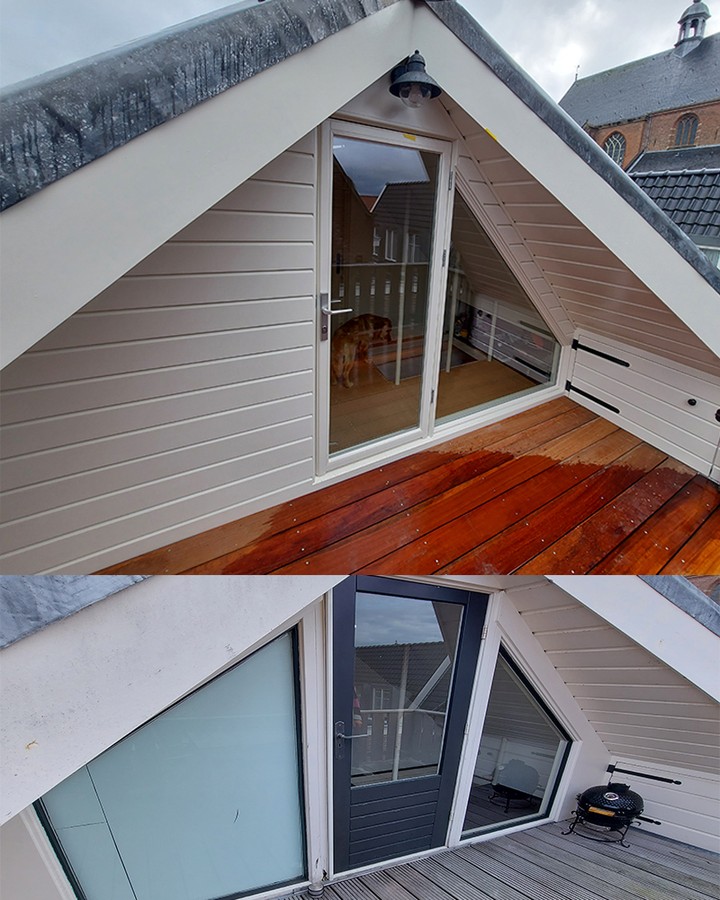 Terrace window #window #wood #timmerman #woodworking #paint #schilder #glass #doubleglass #isolatieglas #doublegaze #smartliving #aannemer #renovation #reconstruction #denhaag #amsterdam #utrecht #weesp