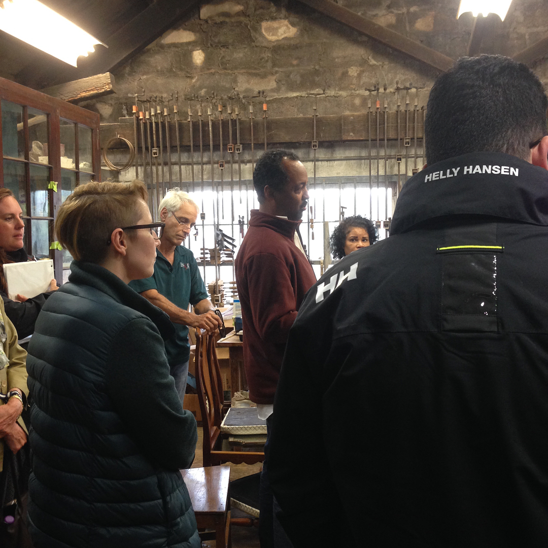 The IBA tour BS&R carpentry workshop. Thanks to @bdastripping Tony Madeiros and his team for giving us a behind the scenes look at Bermuda craftsmanship at its finest #bermudaarchitecture #ibaarchitects