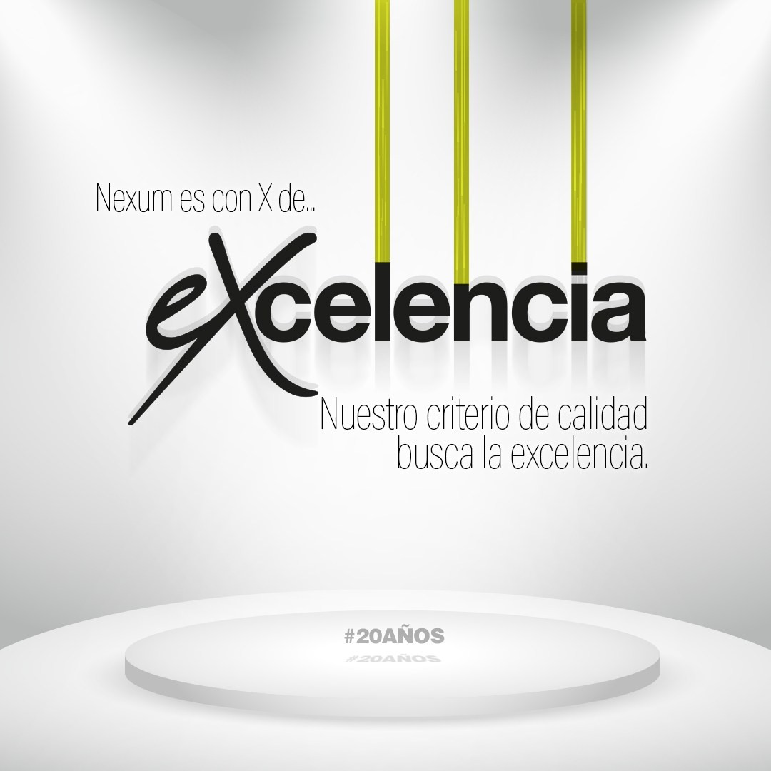 Nexum se escribe con X de ⭐️excelencia, porque nuestro criterio de calidad y el esfuerzo por hacer las cosas bien hechas, buscan la ⭐️excelencia.
#20años #20añoshaciendodiseño #branddesign #webdesign #excelencia