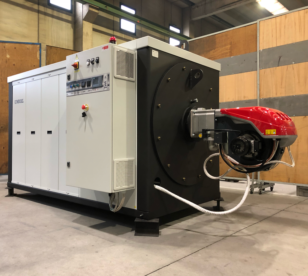 Caldaia ad olio diatermico con bruciatore a GPL UNIOIL 700 #unioil #oliodiatermico #burners #diathermicoilheater