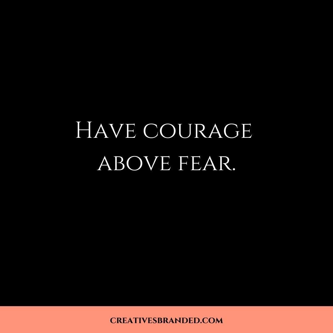 Entrepreneurship is not for the faint of heart. There will will high and lows. Good pays and bad days. Wins and losses. But one thing that is for sure is that your courage has to outweigh your fear. You and our business are worth betting on. Take the risk! Pause if you may, but don’t quit.
#branding
#brandstylist
#design
#graphicdesign
#logo
#website
#webdesign
#aestheticarchetict
#contentcreator
#blackcreatives
#creative
#creativesbranded
#creativepreneur
#blackownedbusiness
#boss
#girlboss
#womeninbusiness
#womanpreneur
#cryseb