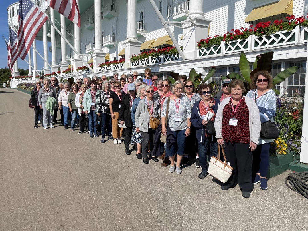 “From Bronner’s Worlds Largest Christmas Store at Frankenmuth (Little Bavaria),MI, to the Soo Locks at Sault Ste. Marie across the St. Mary’s River from Canada, the latest MCHS trip was loads of fun and educational! Come join us on our next adventure!”
- Terri Fyffe, MCHS Board Secretary and traveler
Photo credits to Steve Frees and Terri Fyffe