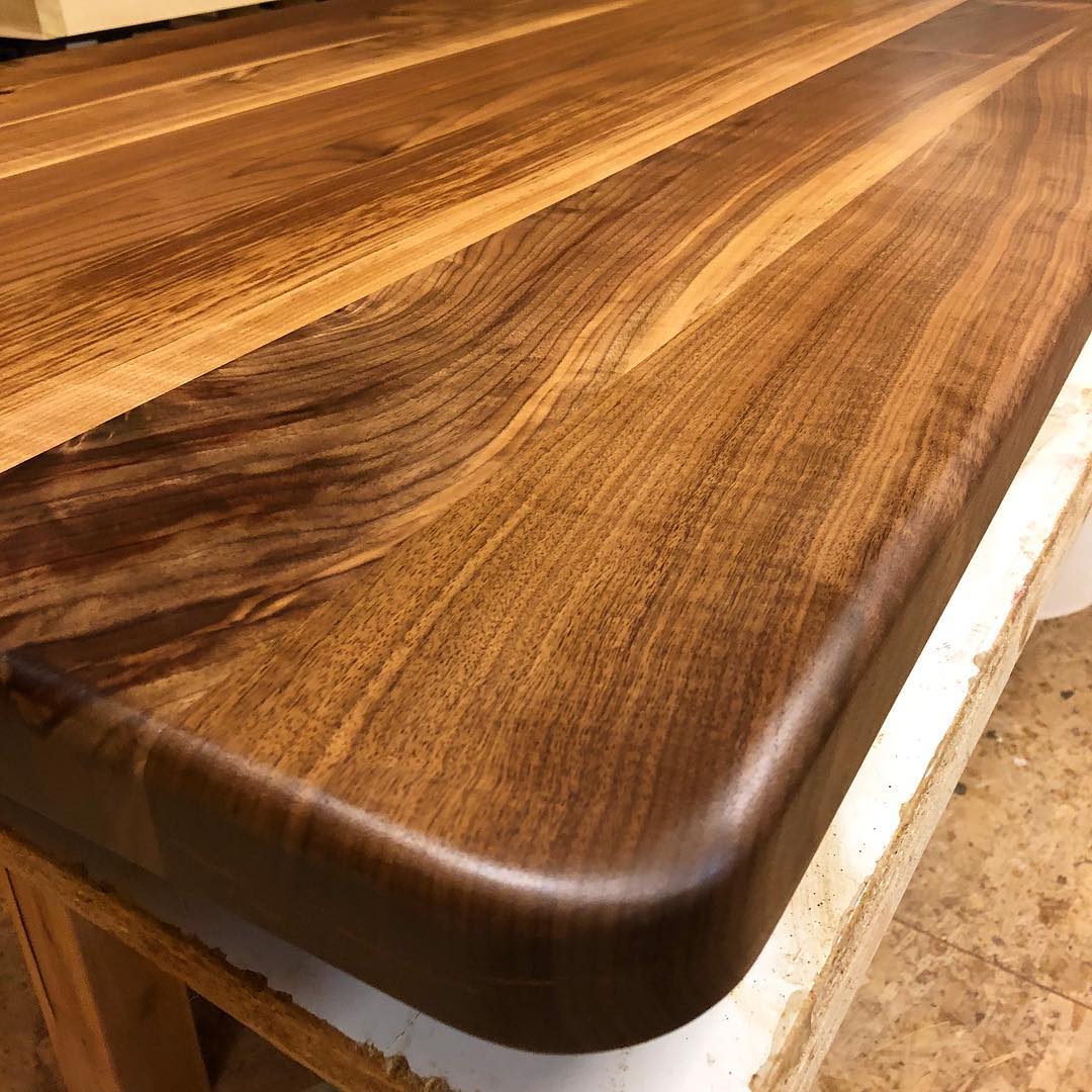 Black walnut with a polished Osmo Top Oil finish.