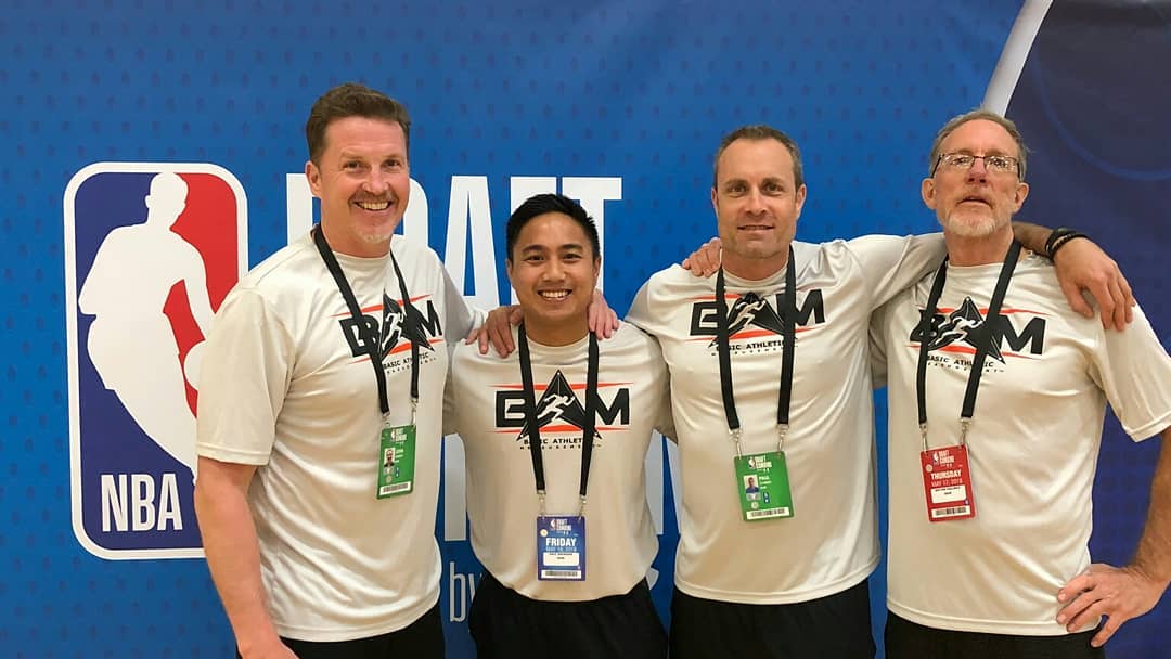 The BAM Testing team servicing the @nba Draft Combine in Chicago powered by @uabasketball Swipe to the left and see @khyri_thomas from @bluejaymbb work the floor. #BAMTesting #BAMScore #BAMApproved #BAMNews #NBADraft #combine #basketball #strength #speed #agility