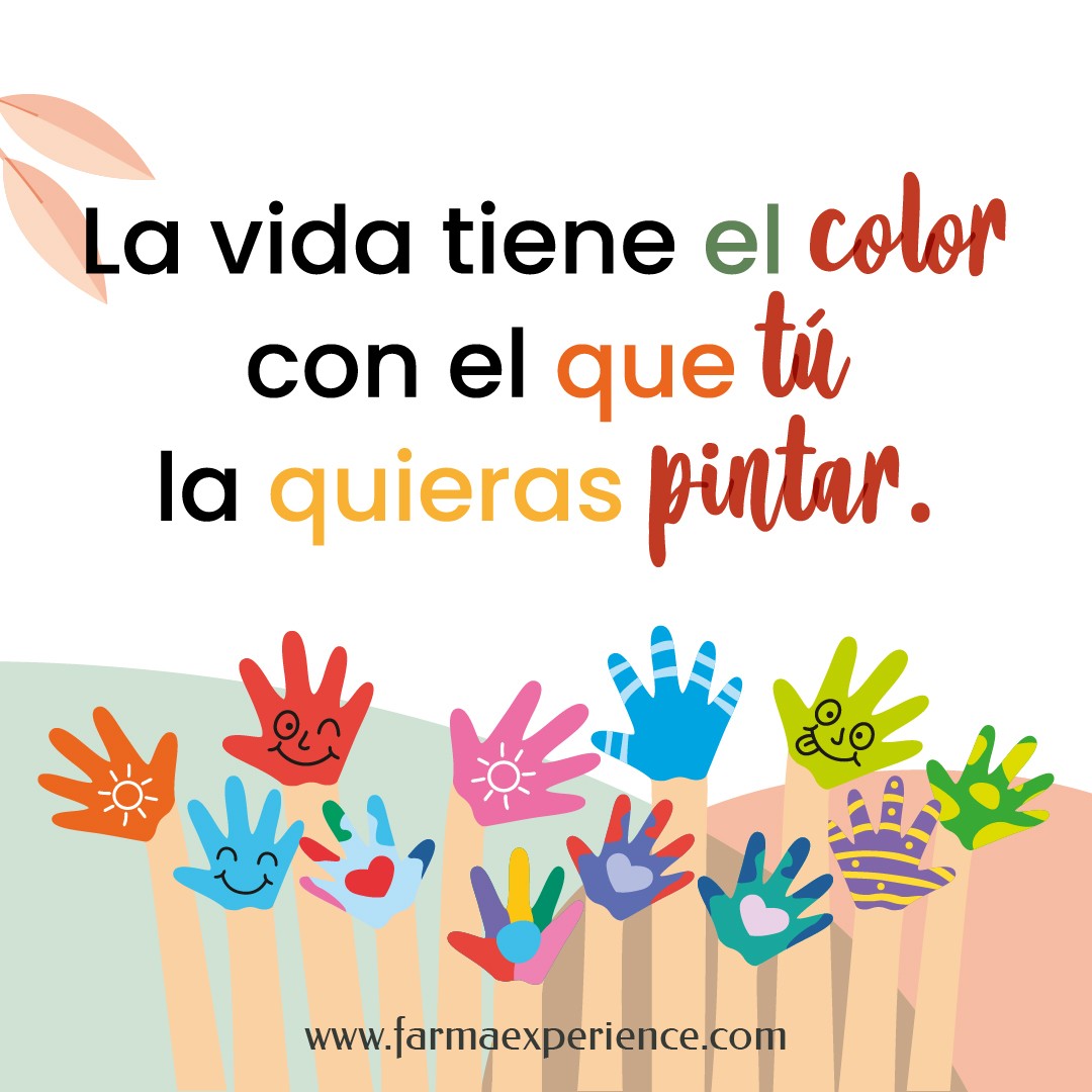 La vida tiene el color con el que tú la quieras pintar. #Farmaexperience #Cuidadeti #calidaddevida #parafarmacia #cuidadores #dependencia #Pozuelo #creatividad #FelicesFiestas