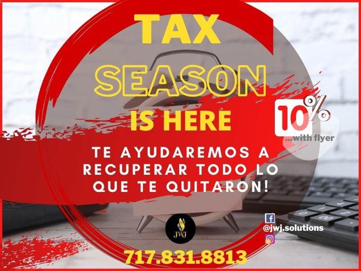 Si, ya llego este tiempo del año donde tenemos la obligación de radicar nuestros impuestos.
Estamos aquí para ayudarte a que no sea tan estresante😎.
Cuenta con nosotros, cuenta con #teamjwj✨.
¡Saca tu cita ya!