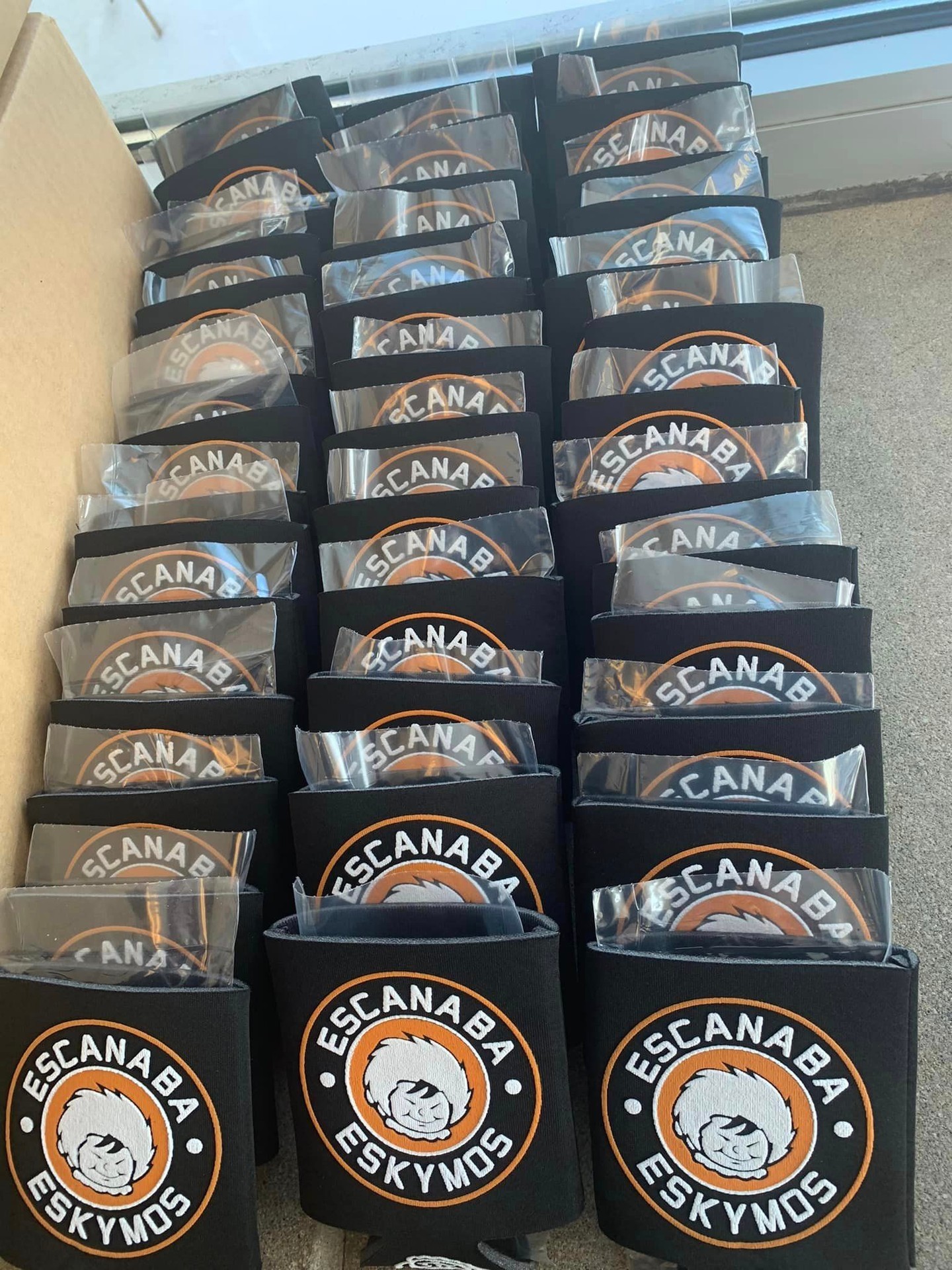 These neat beverage coolies made a big impact at a client's event!