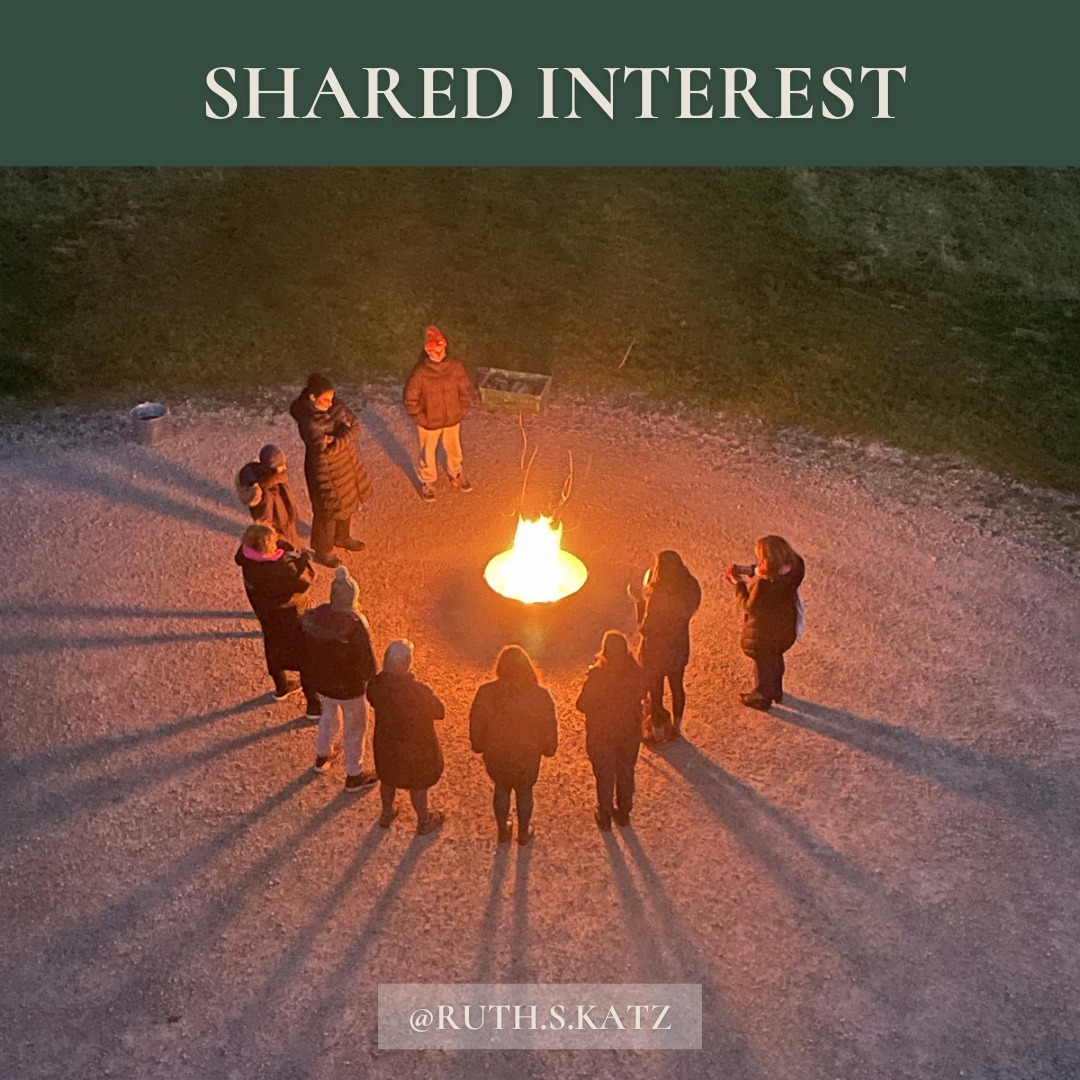 Working in groups can sometimes be hard. People pull in different directions, and have different thresholds for conflict, and that means that navigating collaborations can seem harder than we want it to be.
Focussing on the shared interest is often something that is forgotten when things become complicated in group work. But it is like a compass - when it is remembered, it has the power to pull everyone together again.
Remembering shared interest, allows us to put our egos aside, and access each contributor's unique skill and talent, so that we regain the power of the group.
Do you sometimes feel that you forget the shared interest that brought you together in the first place? What do you do to find it again?
Ruth.