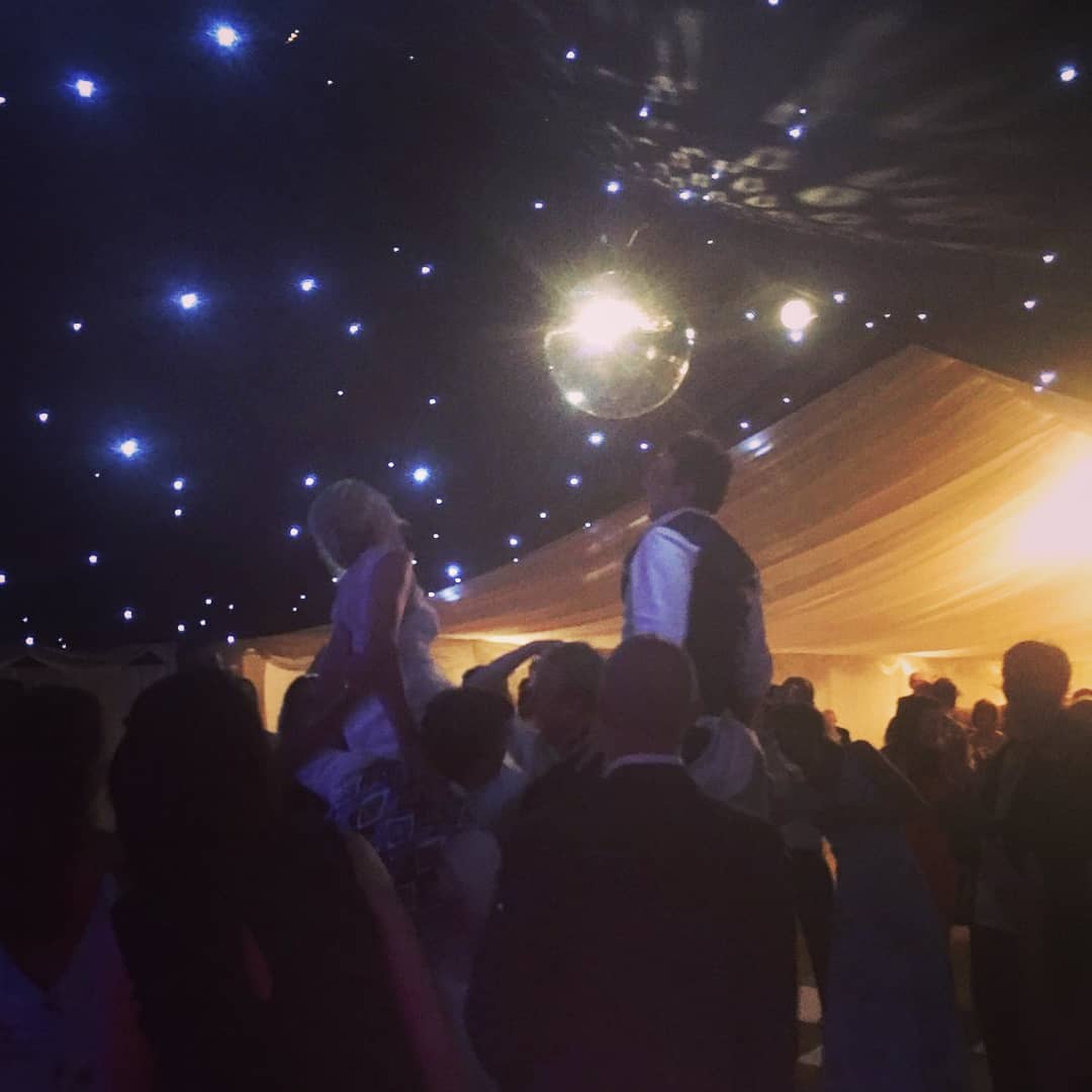 The bride & groom were having a good time during our encore!
#themadhattersteapartyband #themadhatters #weddingbanduk #coversbanduk #partyband #weddingparty #marqueewedding