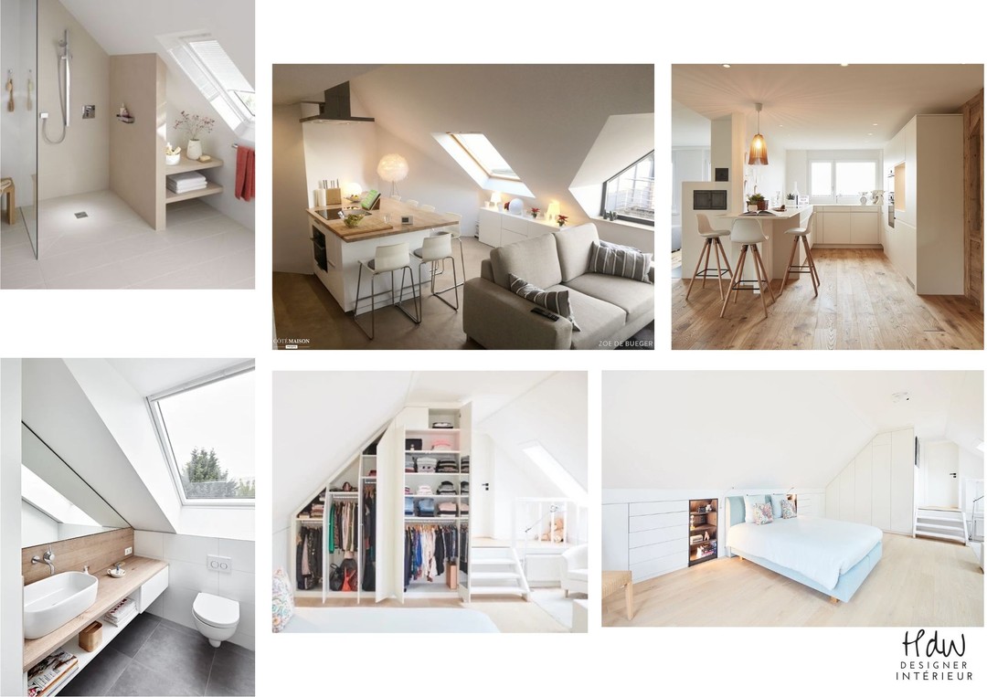 MOODBOARD du studio pour une future étudiante 🥰
La fille de mon client m'a envoyé des images de ce qu'elle aime. 😍
- Des rangements sous pente et un bon grand dressing
- Du parquet au sol pour le côté chaleureux
- Un petit salon cosy
- Une salle de douche lumineuse
- Une cuisine avec un bar
- Du blanc et du bois
-------
#décoratricedinterieur #décoratricedintérieur #projetdéco #amenagementcuisine #architecteinterieur #belgique #idéedéco #bois #amenagementinterieur #renovation #designerinterieur #décorationintérieure #architectedinterieur