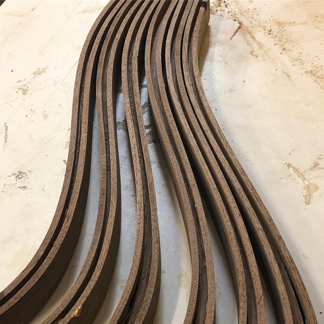 The makings of an archetype chair. #steambending #organic #curves #molding #structure #design #designboom #architecture #archway