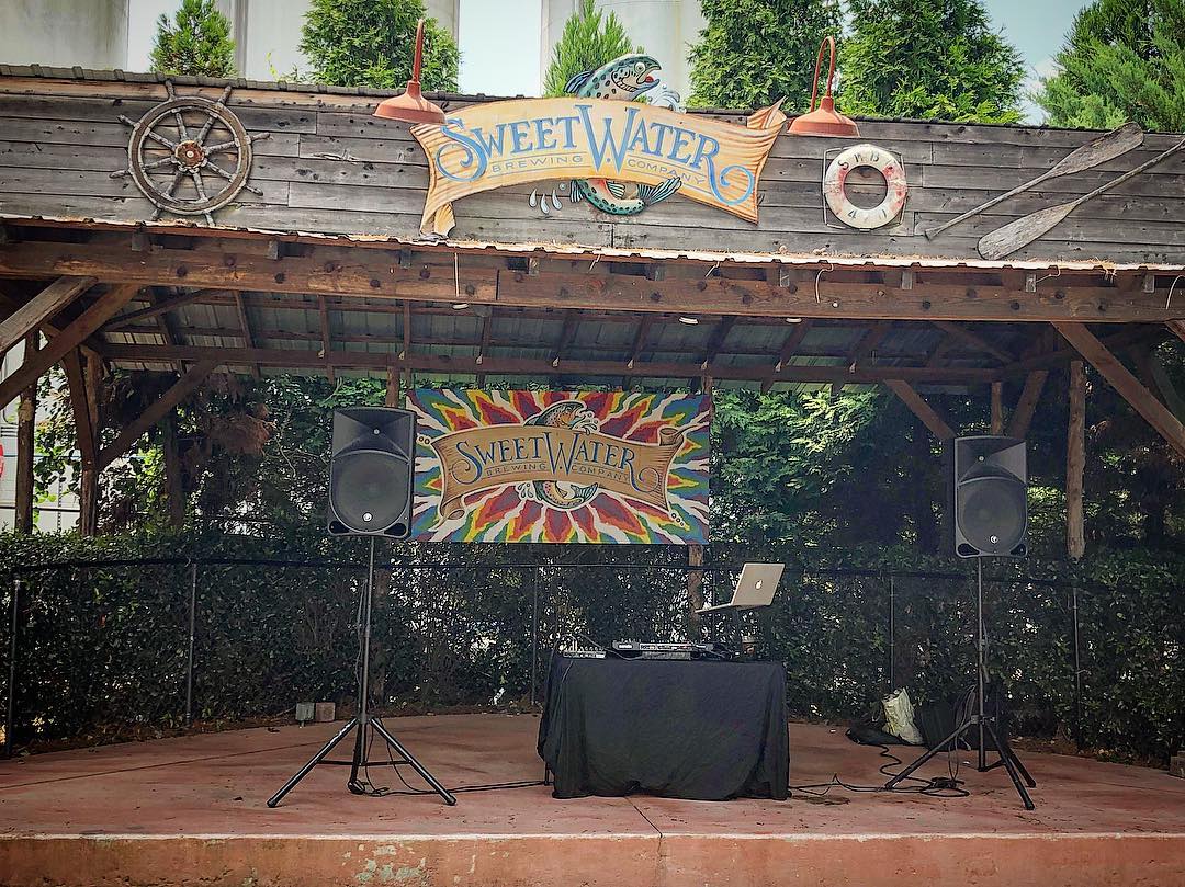 Day set up last Saturday @sweetwaterbrew #dj #brewery #sweetwater #daydrinking