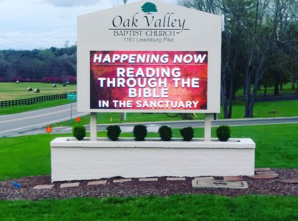 Another Beautiful Church Sign by @gobrightleds This Church just out side of Nashville, TN. Let Us help bring THE Message to everyone who passes your place of worship. GoBrightLEDs.com