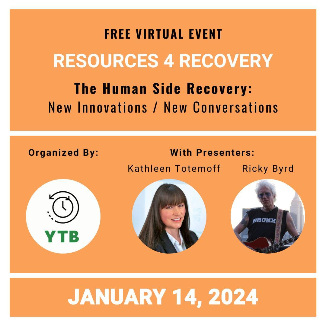 Register for Resources4Recovery and learn about innovative approaches and strategic partnerships in changing the trajectory of the substance misuse epidemic. Hear from recovery advocate, Kathleen Totemoff, and talk with and listen to music by Ricky Byrd, Recovery Troubadour, and Recovery Ambassador with AllSober.com.
This virtual event is free to join! Register at the link in bio.
Please share to spread the word!