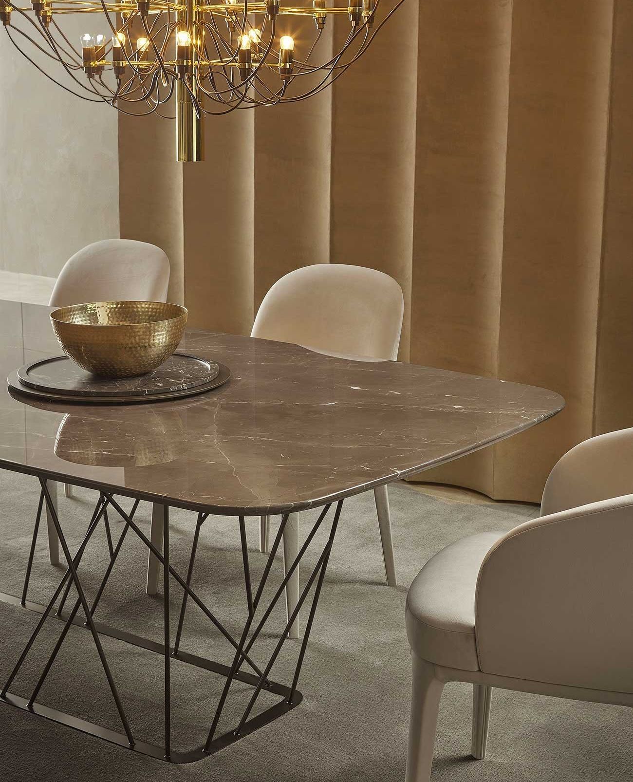 The Twig dining table is a product that goes beyond its practical function, becoming a distinctive element in the decor of any space thanks to its iconic presence and nature-inspired aesthetics. The table top can be rectangular barrel or round, offering different design options. The top is available in a wide range of finishes, including marble, wood and metal, allowing you to choose the one that best suits your style and surroundings.
DM us for more information!
#style #interiordesigner #home #furnituredesign #interiordesign #furniture #interiordecor #interior #luxuryfurniture #living
#designinspo #designer #interiordetails
