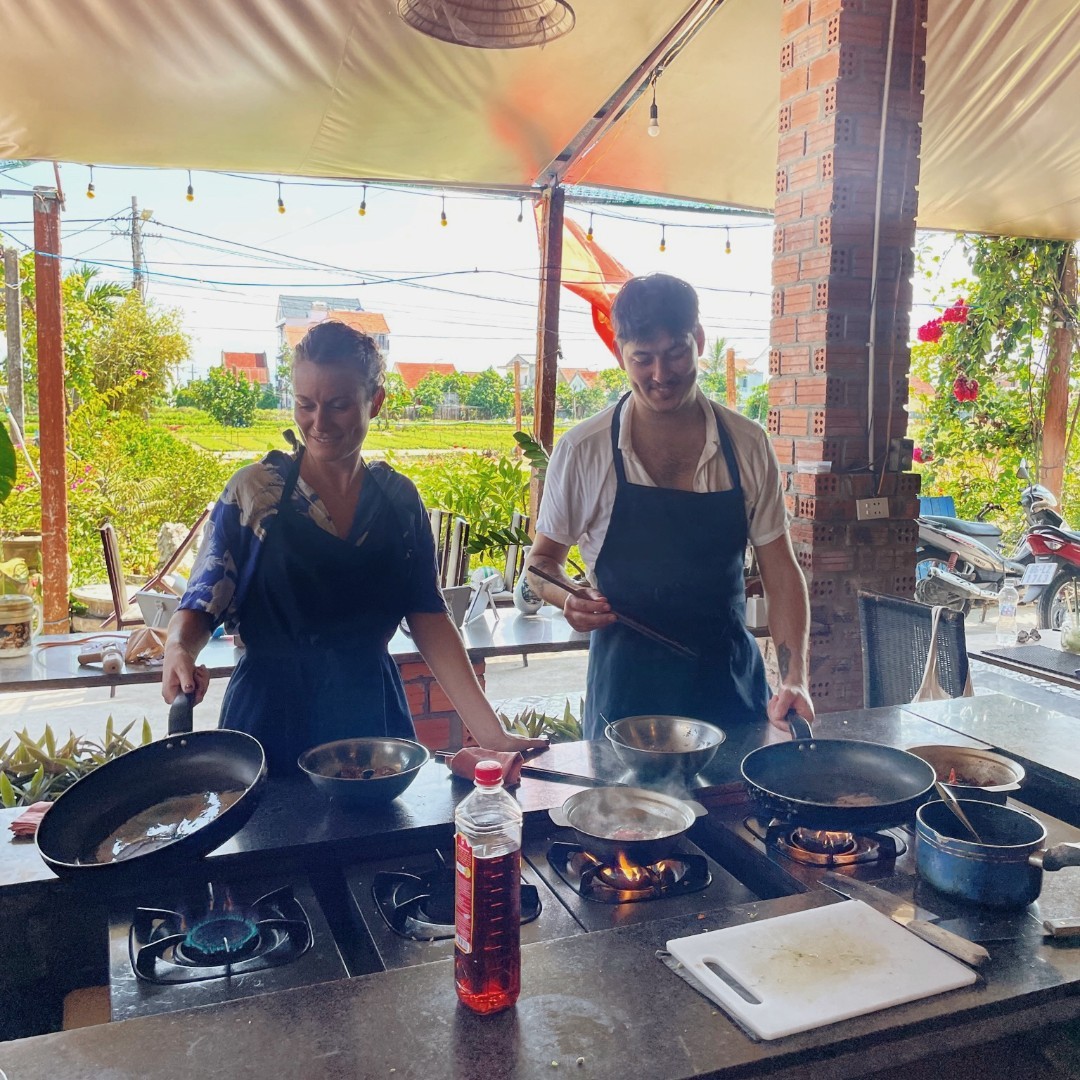 Matilda's Backyard BBQ on every Saturday & Sunday 12-Late
When the Matilda's team visited Vietnam we spent a day with chef Mr Victor at his restaurant just outside Hoi An in Vietnam. We drank lemongrass mojitos, learnt how to cook his favourite flavours and ate amongst the herb fields.
Every weekend this March, Cooper & the team will be recreating some of these dishes on out on the chargrill in Matilda's Backyard.
Coconut chilli lime butterflied prawns w fresh herbs (4) $22
Red curry butter scallops w crushed peanuts + green onion $5 Each
Bo La Lot - Lemongrass marinated beef wrapped in betel leaf (6) $22
Lemongrass marinated pork collar, fresh salad w mixed herbs, fish sauce dressing $24
Lychee Mai Tai - Bacardi, kraken, triple sec, lime, thai basil and lychee, shaken and topped with mint $16
Matilda's Margarita - Tequila, triple sec, lime juice and sugar syrup, shaken and served over ice, topped with a red wine float.
(sounds crazy but is delicious) $16