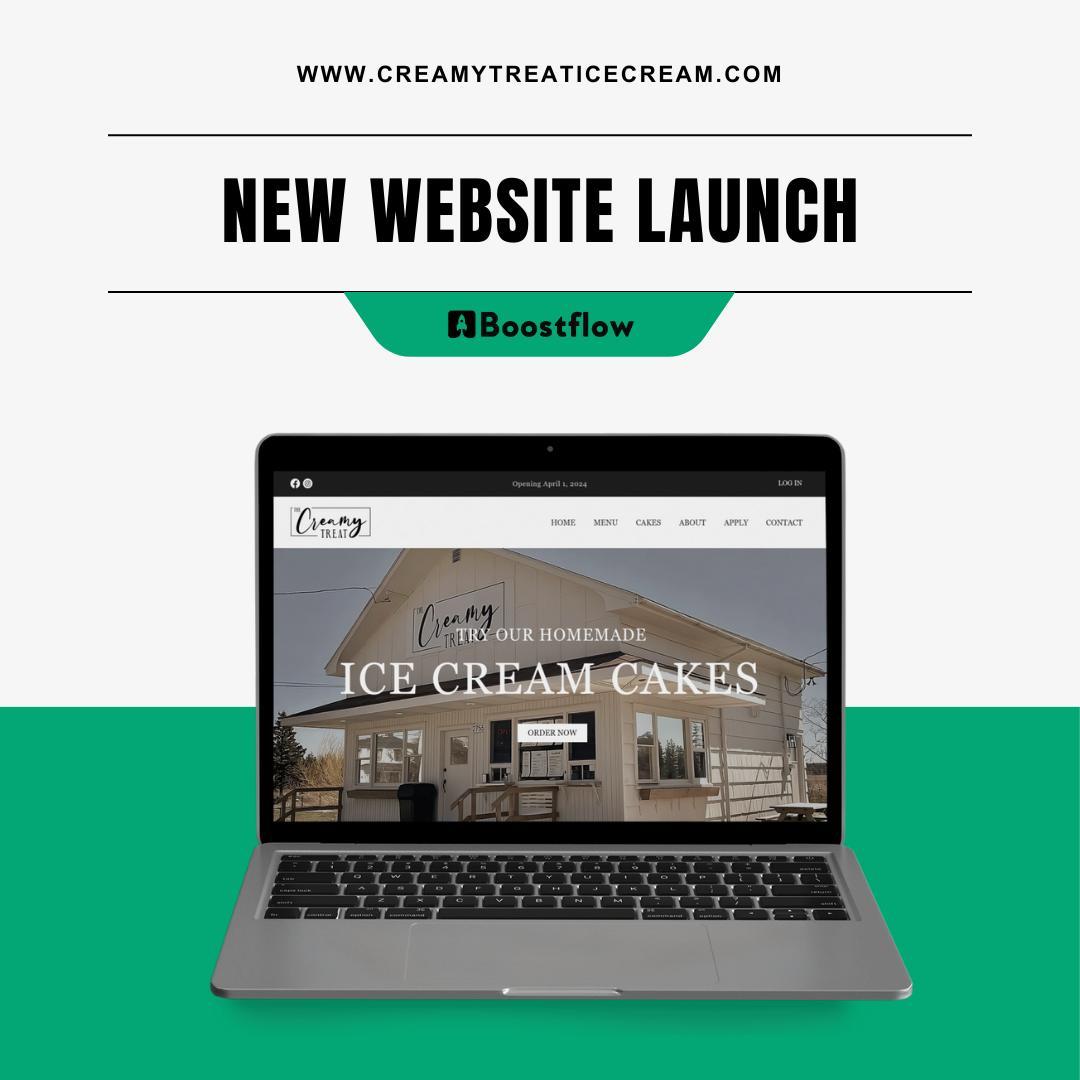 We're excited to announce the launch of a website for Creamy Treat Ice Cream, based in Pubnico, NS! Whether you’re looking for a classic or custom creation, they have something to satisfy every craving. 🍦
Learn more at boostflow.ca/portfolio