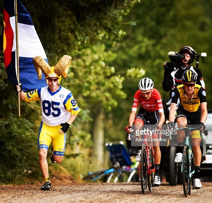 2018 COLORADO CLASSIC, stage 1
Rocky Mountain High hill reps after a sleepless travel night thanks to Budget rent a car failure to honor reservation due to series of baseball sized hail storms which decimated their fleet. Last in line scores me a loaded Jeep Grand Cherokee Limited with V8 balls of torque and for the 15 parties in front of me, they settled for 15 passenger utility vans! Thankyou AVIS car rents!
Departed Seattle 10pm arrive Vail 7am!
This 8 lap crit with dirt hill in Vail would make any hot blooded fan rise to this occasion -
as good as a crit gets by the magic of VAIL resort! The deciding move occured just downhill of me when Under 23 Time Trial and Crit Champion Gage Hecht pulled a raging bull explosive acceleration up & over the crest thereby dropping his lead group remnants of three for a ten second gap! With 4 km remaining Gage built a 20 second gap and defended it in high anxiety entertaining fashion! What an authoritive strongride by Hecht!
1st. Gage Hecht (USA) Aevolo. 2:32:56
2nd Travis McCabe (USA) UnitedHealthcare Pro Cycling. 0:00:06
3rd. Joseph Lewis (Aus) Holowesko-Citadel
#gagehecht #aevolocycling #travismccabe
#josephlewis #coloradoclassic #vail #antlerman #ragingram #doreholte #diadoracycling #pascaleenkhoorn
#niklaseg #usprochallenge #aaronontiveroz
#ragingelkman #rudyproject #uci #borahteamwear #cyclingphotography
#cyclinglife #bicidacorsa #bicicleta
#velotour #velo #teamtrek #treksegafredo
#lottonljumbo #avis