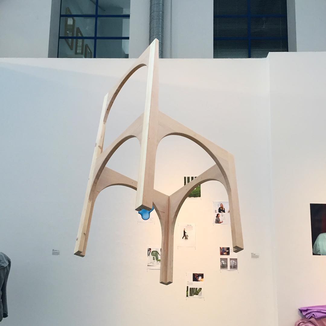 Looking back at a piece I did with @ecuadstudentexhibitions This chair was part of an explorative study in form, classical proportions and human scale. L 17” W 17” H 34” arch radius is the same on all sides.