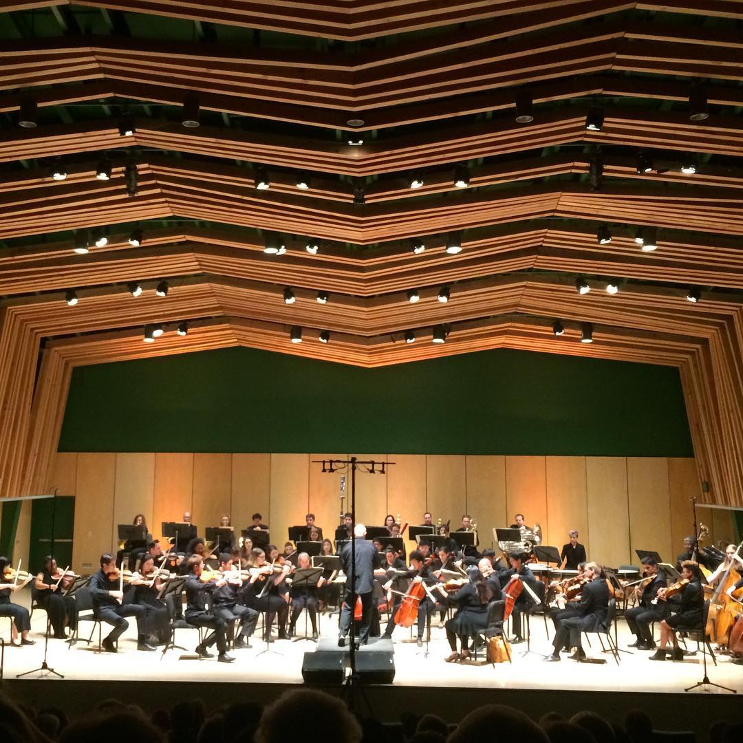 Rossini, Villa Lobos and Tchaikovsky at our Lowman Concert Hall Saturday night. Virtuosity, and some magnificent music. #idyllwild, #architecture, #musicspace #virtuosos