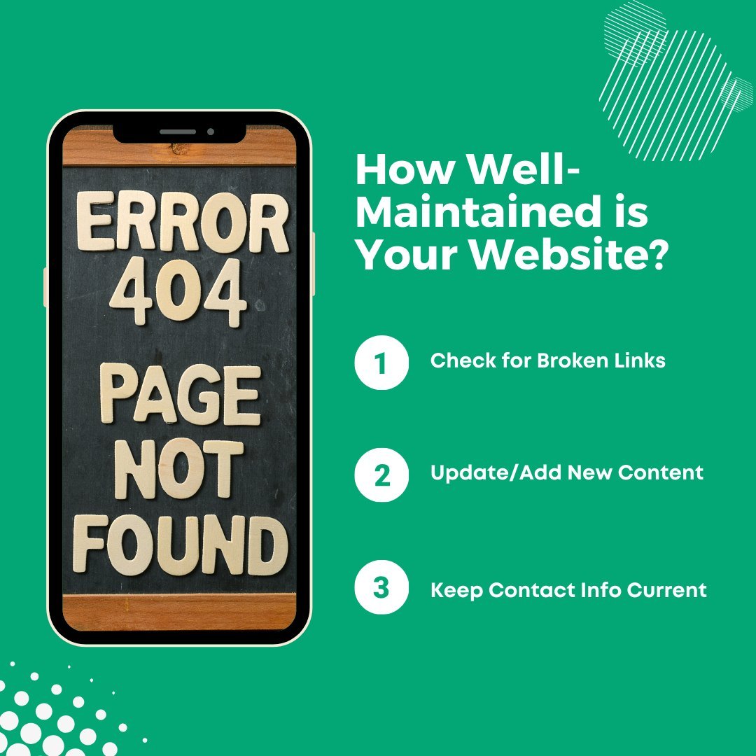 Is your website driving consistent traffic and conversions? Keeping it well-maintained is key to its success! Here are three simple tips to ensure your site performs its best:
1. Check for Broken Links: Regularly browse through your website and make sure all internal and external links are working. Fixing any broken links improves user experience and SEO ranking.
2. Update Your Content: Make sure your website content is up-to-date and reflects current offerings. This keeps visitors interested and helps your site stay relevant in search engine results.
3. Keep Contact Information Current: Check that your contact information is accurate. This ensures potential customers can reach you easily, reducing missed opportunities.
Need more support? At Boostflow, we don't just build websites; we partner with you for long-term success, helping to sustain your online presence and drive growth. Let's work together to keep your website a valuable asset to your business!