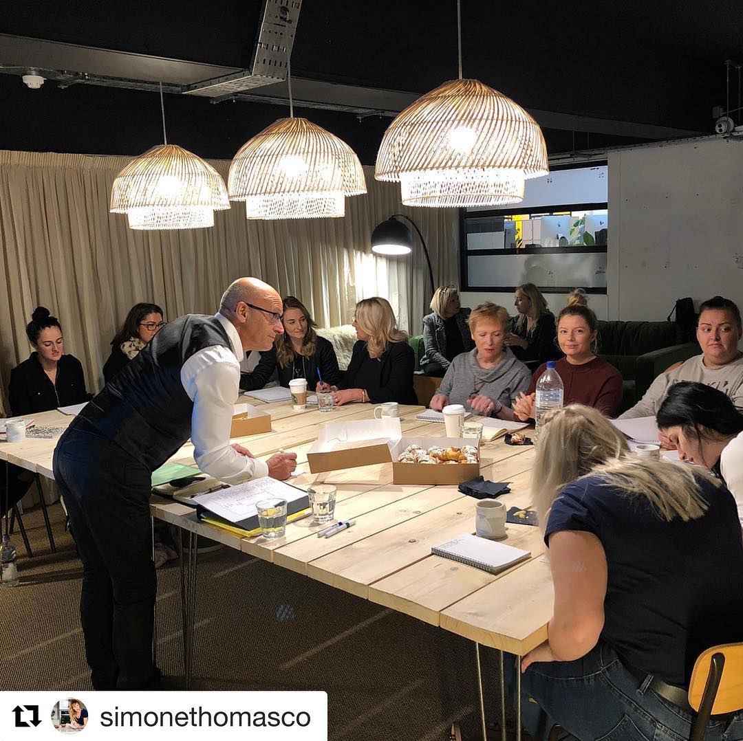 Having a blast with the team @simonethomaswellness today 👨🎓👩🎓 #Repost @simonethomasco with @get_repost
・・・
Great day ahead with Simon from MySalonManager @my_salon_manager @thisworkspace #salontraining #salontrainingcourse #learning #knowledge #brand #business