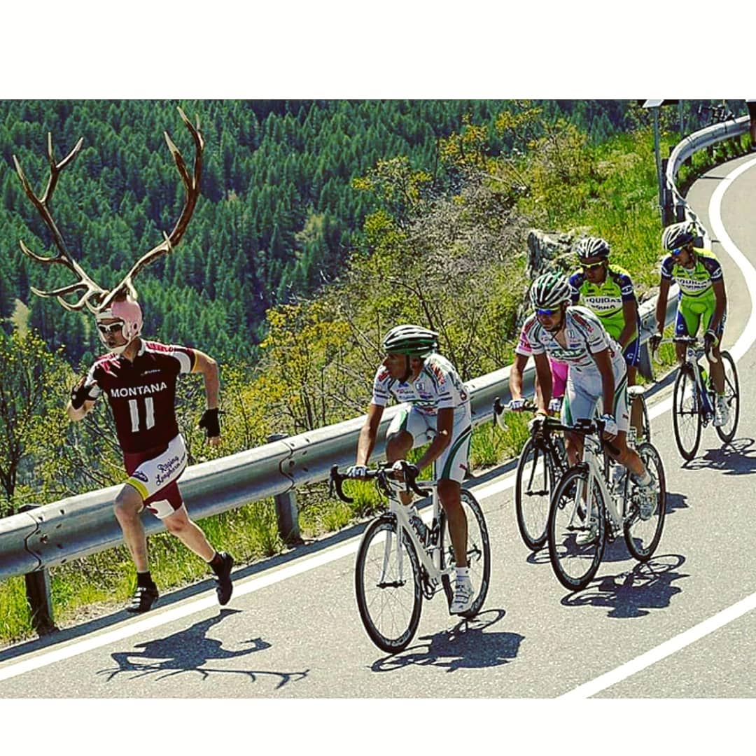 Notice no high density drunkard fanfare here in the hills of Sestriere, Italy!😄🤔
The GIRO d' ITALIA is cleats down my favorite GRAND TOUR. The major disadvantage of the TOUR de FRANCE is vacationing in traffic gridlock among the masses under the core of summer sun! Who travels across the globe on their precious vacation time to deal with daily TOUR traffic gridlocked to the race and after the race for 3 to 5 hours!?! To avoid this, be prepared to visit the local sights with dinner, then later boogie down the road like a mistral wind for the following day's stage.
Yes, you are free to roam the race route with Ferrari speed in the month of May @giroditalia !😎😍 The 2019 GIRO route is now available!
#giro2019 #giroditalia #tourdefrance
#derosa #ragingelkman #doreholte
#cyclingphotography #cyclingfan #levileipheimer #danilodiluca #alessandrospezialetti #danielepietropolli
#bicidacorsa #bicicleta #bestmascot
#uci #rudyproject
#borahteamwear #derosabikes #lancearmstrong #italianliving
#sestriere #uci #cyclingsport #magliarosa
#livestrong #cyclingporn
#cyclingtour #kingofmountain #beastmode