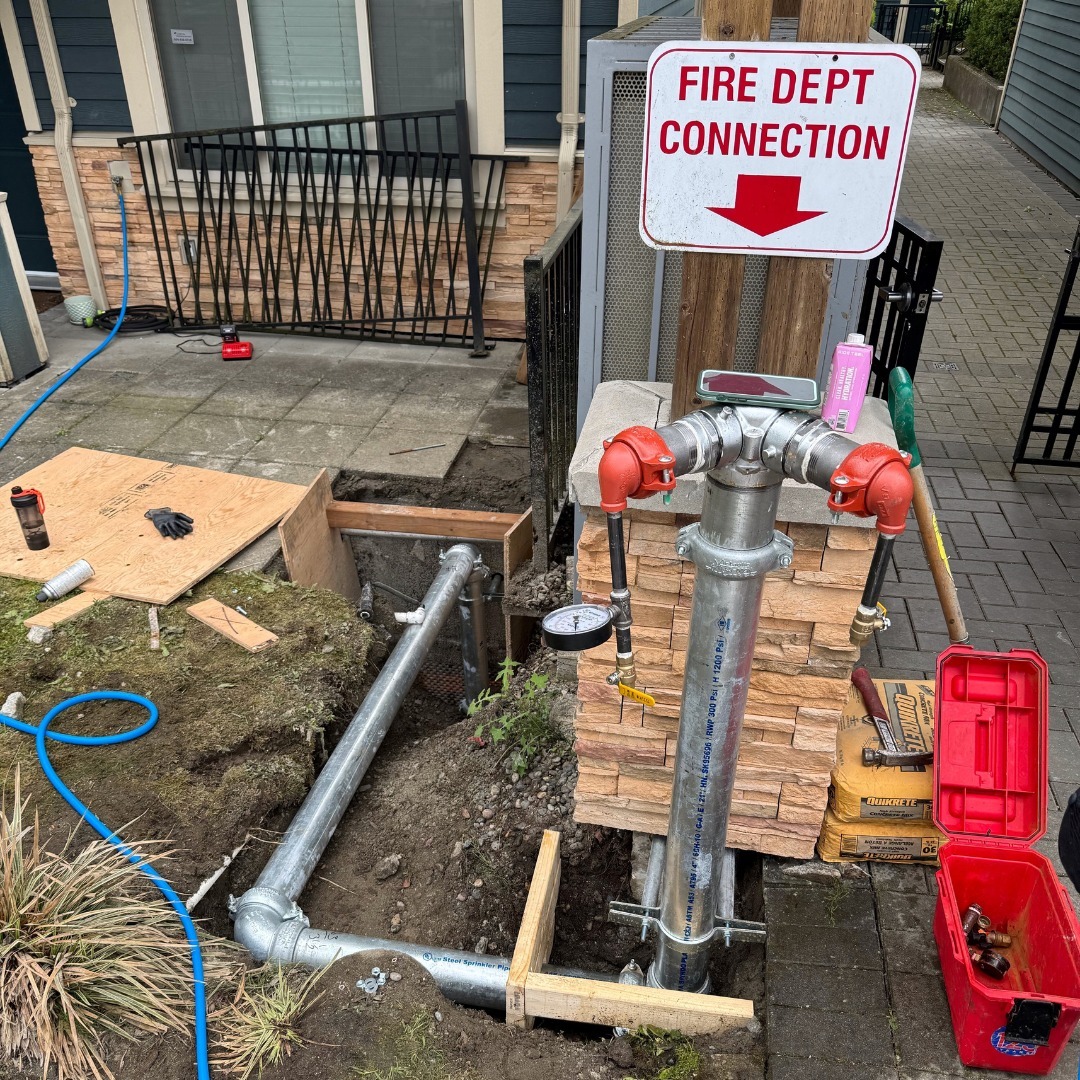 Dakota P and John M displayed exceptional teamwork as they reinstalled a failed underground Fire Department connection with the skilled assistance of our Earthworks Team. The drastic transformation is captured in an amazing before-and-after picture that highlights their dedication to ensuring safety and reliability in fire protection systems.
#teamwork
#earthworksteam
#firedepartmentconnection
#safetyfirst
#reliability
