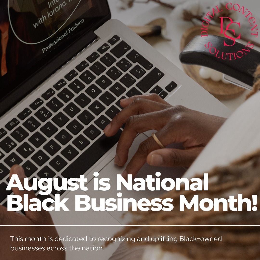 August is Black Business Month!
This month is dedicated to recognizing and uplifting Black-owned businesses across the nation. Itโs a time to celebrate the creativity, resilience, and entrepreneurial spirit within the Black community.
#BlackBusinessMonth #DigitalMarketing #Community #Empowerment #Diversity