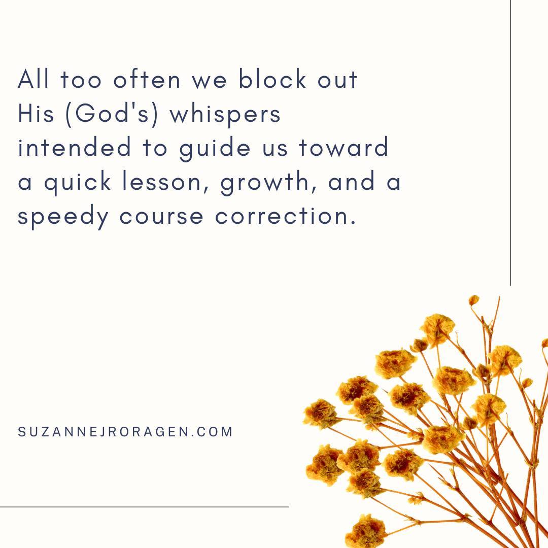 If we listen, our obedience lands us back on a smooth path with an intact soul, armored up to slay the purpose laid before us. If we don’t listen, we land somewhere very different. The choice is yours. Are you listening?
