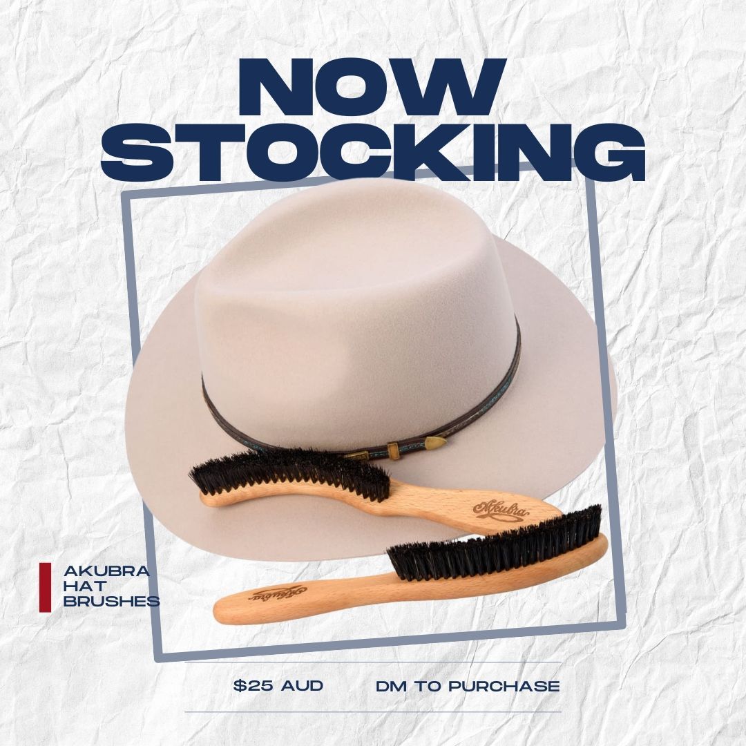 New Arrival Alert!
Fortin Hats is thrilled to stock the Akubra Hat Brush, your go-to tool for keeping your favorite hat in pristine condition!
Crafted from soft horse hair and elegant beechwood, this brush is specifically designed for Akubra hats. For best results, brush in an anticlockwise direction. 🌀
Measuring 24cm in length and priced at just $25, it’s the perfect addition to your hat care routine.
*Please note, the hat pictured is not included.
Ready to elevate your hat care game? Stop by and grab your Akubra Hat Brush today! 💼✨
#FortinHats #AkubraHatBrush #HatCare #HatMaintenance #FashionEssentials #CleanAndPolished #PriceAlert
