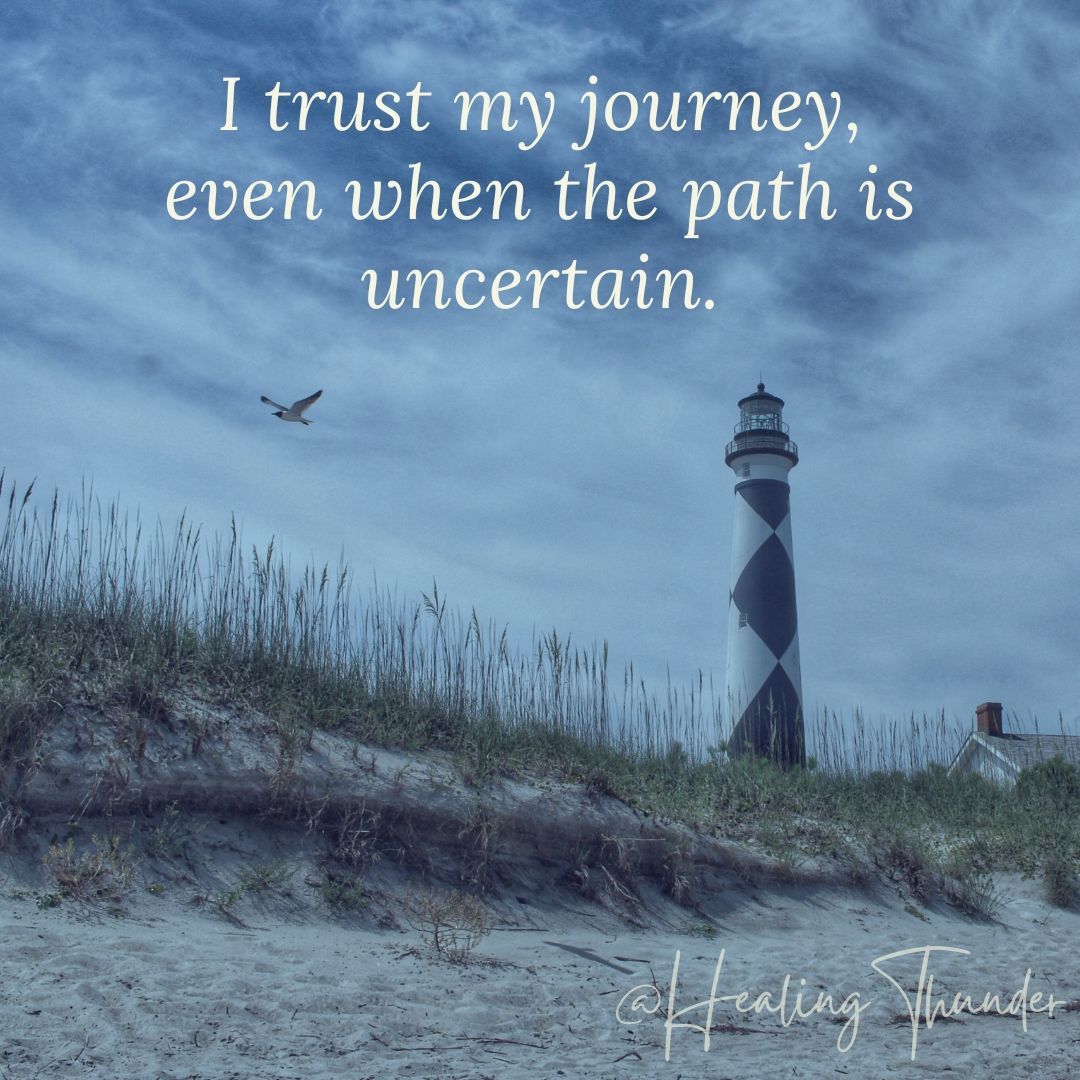 🗣 Repeat after me: "I trust my journey, even when the path is uncertain."
I used to believe that affirmations like this were hokey, and verging on toxic positivity. It is hard to imagine that you can believe yourself happy, but there is real science to back this concept!
🧠 A bit of neuroscience for you: your brain develops neural pathways when you repeat anything - actions, thoughts, your route to work. The more that you repeat these thoughts, the deeper entrenched that neural pathway will be, meaning that it becomes harder to change.
That's great news if all of your thoughts are already positive, but for the rest of us, it can mean an uphill battle. 😩 Repeating positive affirmations like this one can help to reset your deeply held beliefs about yourself - what you're capable or worthy of.
✨ This is one of the positive affirmations that helped me to get through some major life transitions. I would love to know what affirmations have helped you! And if you'd like to connect and learn to develop affirmations that are personally meaningful, send me a DM or use the link in my bio to schedule an intro call!
#PositiveAffirmations #SelfTalk #ThoughtWork #Transformation #LifeCoach