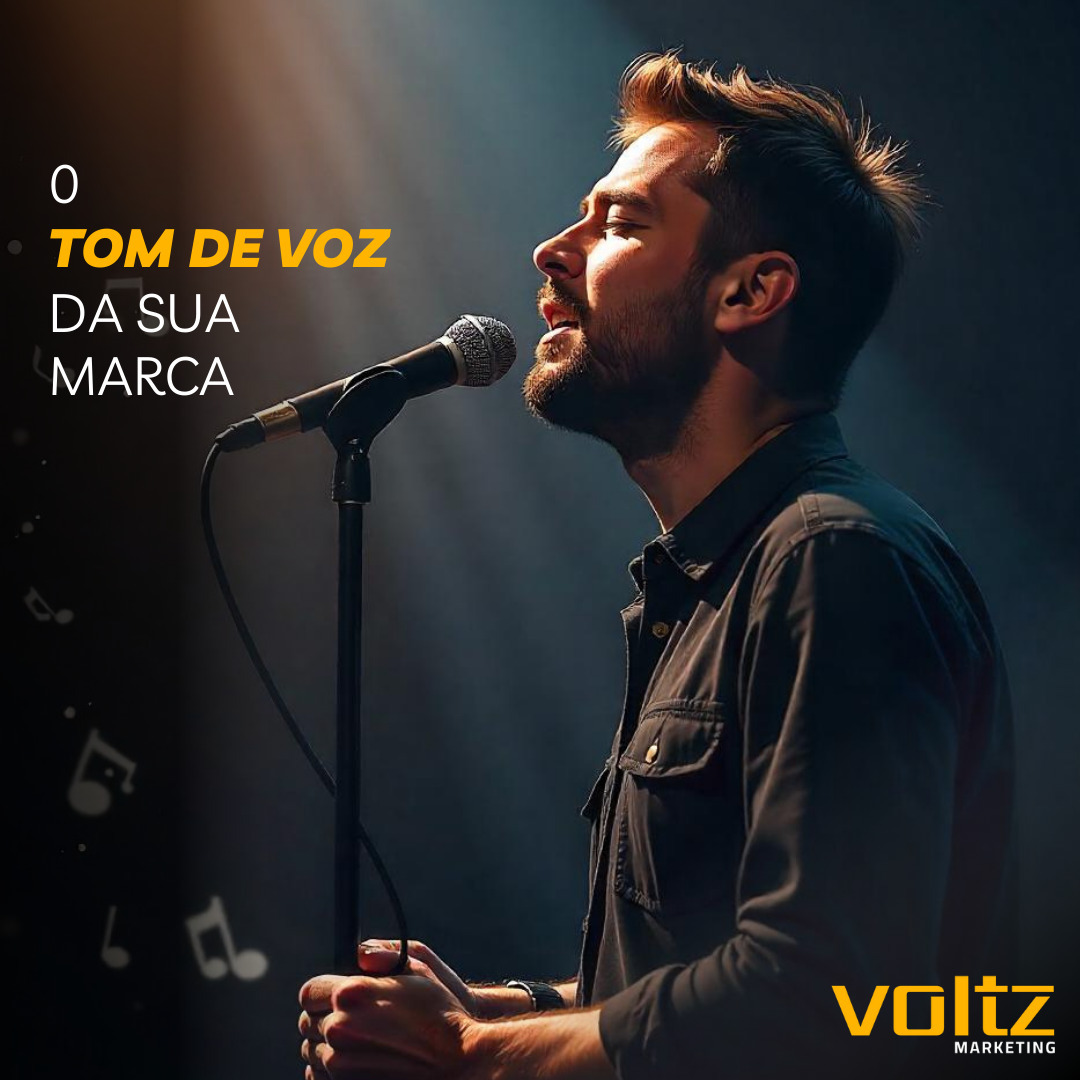Todo cantor tem seu estilo, timbre e jeito de interpretar que o torna único. E sua marca? Ela também precisa de um tom de voz que traduza sua personalidade e se conecte com o público de forma autêntica.
O tom de voz é mais do que palavras: é a essência da sua comunicação. Pode ser sério e formal, transmitindo confiança e autoridade, ou leve e descontraído, criando proximidade com o público. Assim como uma música, a consistência é o que faz sua mensagem ressoar em todos os canais, sem perder a harmonia.
Sua marca está afinada com a mensagem que deseja transmitir? Vamos criar uma comunicação que faça sua empresa brilhar como um verdadeiro hit no mercado!
Descubra o tom ideal para sua marca com a Voltz Marketing. Entre em contato agora!
#TomDeVoz #IdentidadeDaMarca #VoltzMarketing #EstrategiaDigital #ComunicaçãoComPropósito #PresencaOnline #DestaqueDigital #MarketingComPersonalidade
