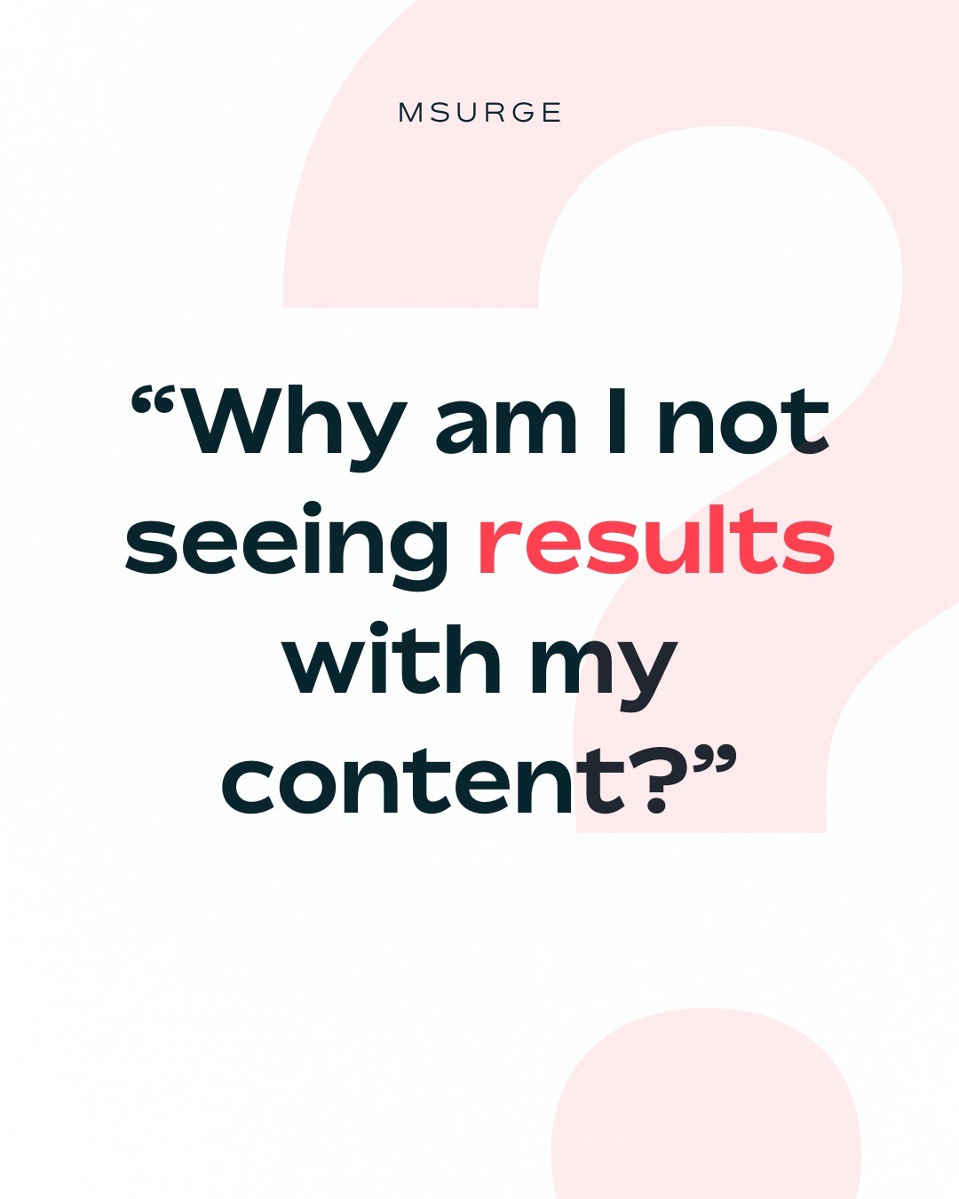 Struggling to see results with your content? 🤔 It's time to take a step back and ask yourself: Is my content truly providing value to my audience? Am I genuinely investing in my social media strategy? Do I understand my audience's needs and preferences?
If you're ready to start taking social media seriously, contact us today.