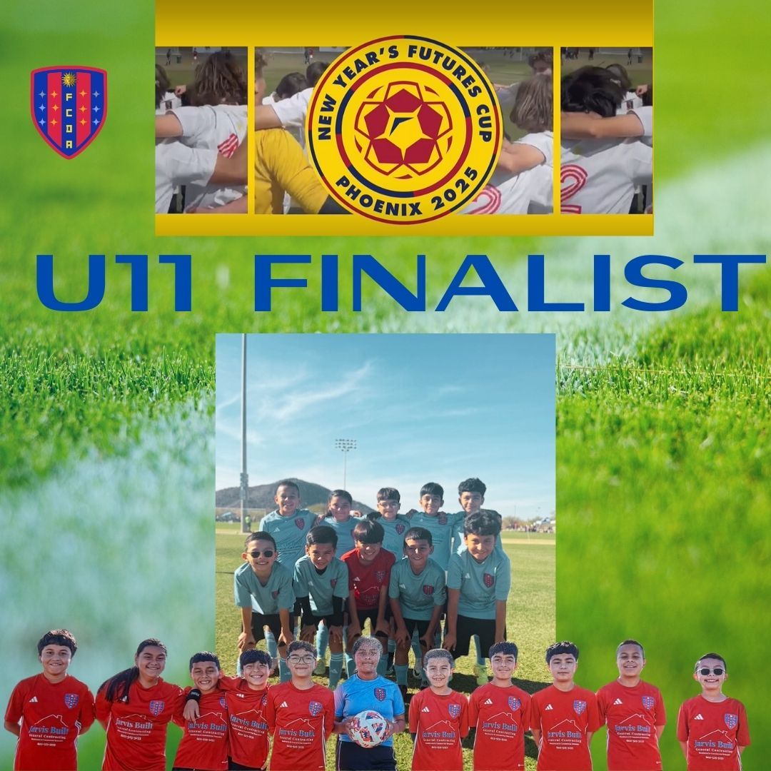 Job well done to our 2014 academy team in the New Year's Futures Cup.
#soccerteam #futbolislife #FCDA #RSLAZ #kidssoccer #soccermom #final #development #fun #soccerplayers