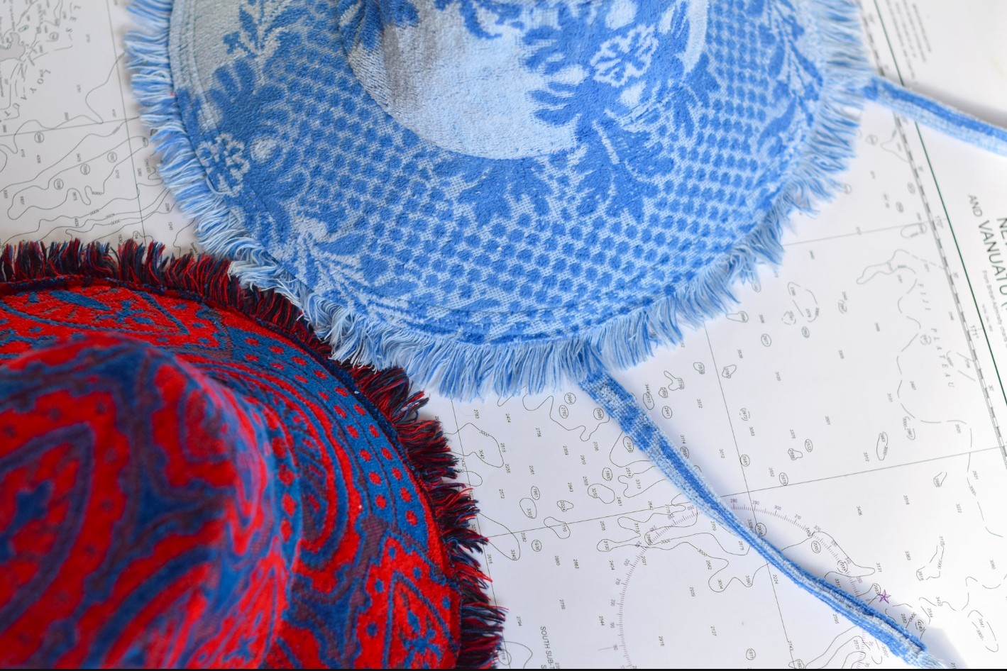All our hats are handcrafted from carefully selected vintage towels from the 60's - 80's.
Did you know our hats are available in ready-to-wear styles as well as customizable made-to-order options? We offer a wide range of fabrics for you to create your dream hat.
Nautical charts sold separately.
Captured by the cunning @sandy_arthur
#hat #sailing #sailinglife #boatlife #boat #luxuryfashion #sustainablefashion #slowfashion #americanmade #upcycling #sewersofinstagram #artisan