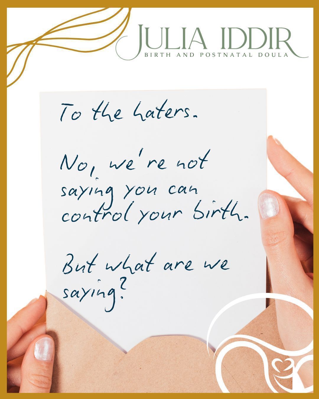 Labour is unpredictable, we all know that much, but that doesn’t mean you have no control. 💡✨
.
You can’t control everything, but you can stack the cards in your favour by choosing who supports you, preparing your mindset, practicing body work, and creating an environment that helps you feel safe and powerful. 🌿💪 Birth is not just about luck—it’s about preparation and support. What choices will help you feel strong in labour? 💛
.
.
.
#OwnYourBirth #BirthMindset #LabourPreparation #InformedBirth #BirthYourWay #DoulaSupport #PregnancyWellness #MindsetMatters #BirthSpace #LabourSupport #TrustYourBody #ConfidentBirth #EmpoweredParenting #PositiveBirth #BirthingWisdom #HolisticBirth #EdinburghDoula #westlothianDoula #WestLothianBirth #birthdoula #postnataldoula #scottishdoula